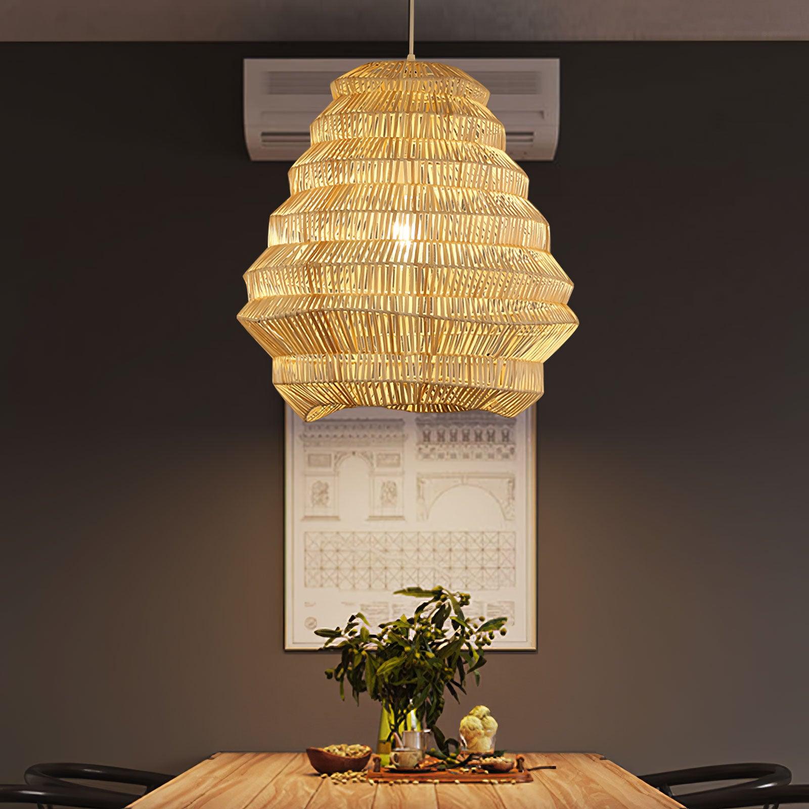 Bamboo Spiral Pendant Lamp - Letslighting