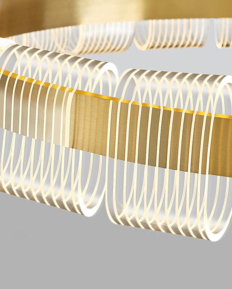 Abrahamson Modern Minimalist Luxury Bangle Metal Chandelier - Letslighting