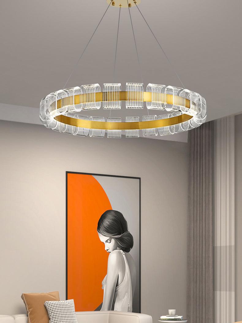 Abrahamson Modern Minimalist Luxury Bangle Metal Chandelier - Letslighting