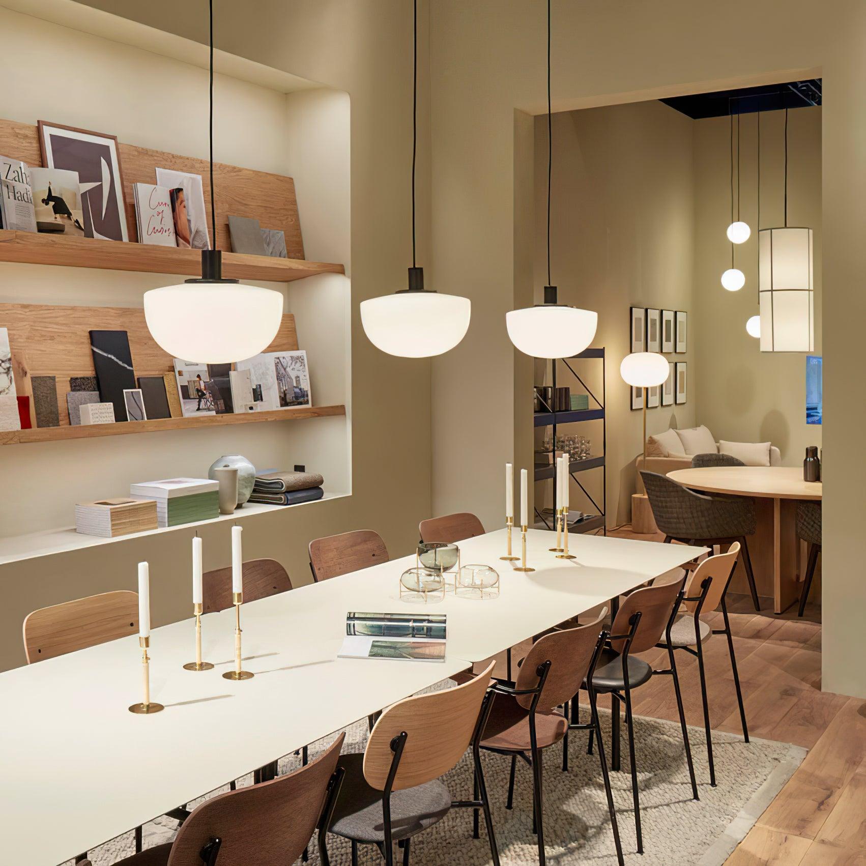 Pendant Lamp Glass Dome Metal Mount Minimalist Relax - Letslighting