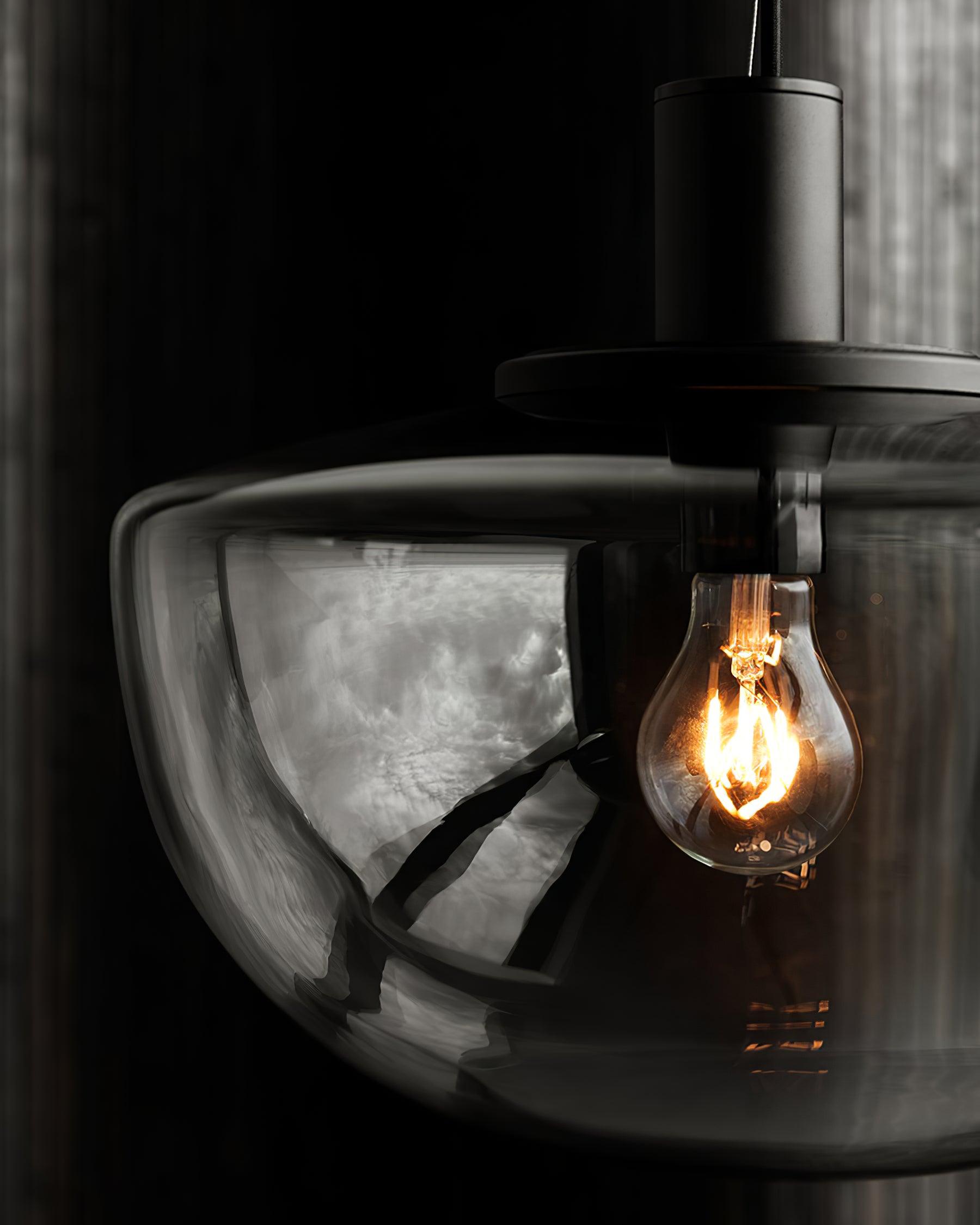 Pendant Lamp Glass Dome Metal Mount Minimalist Relax - Letslighting