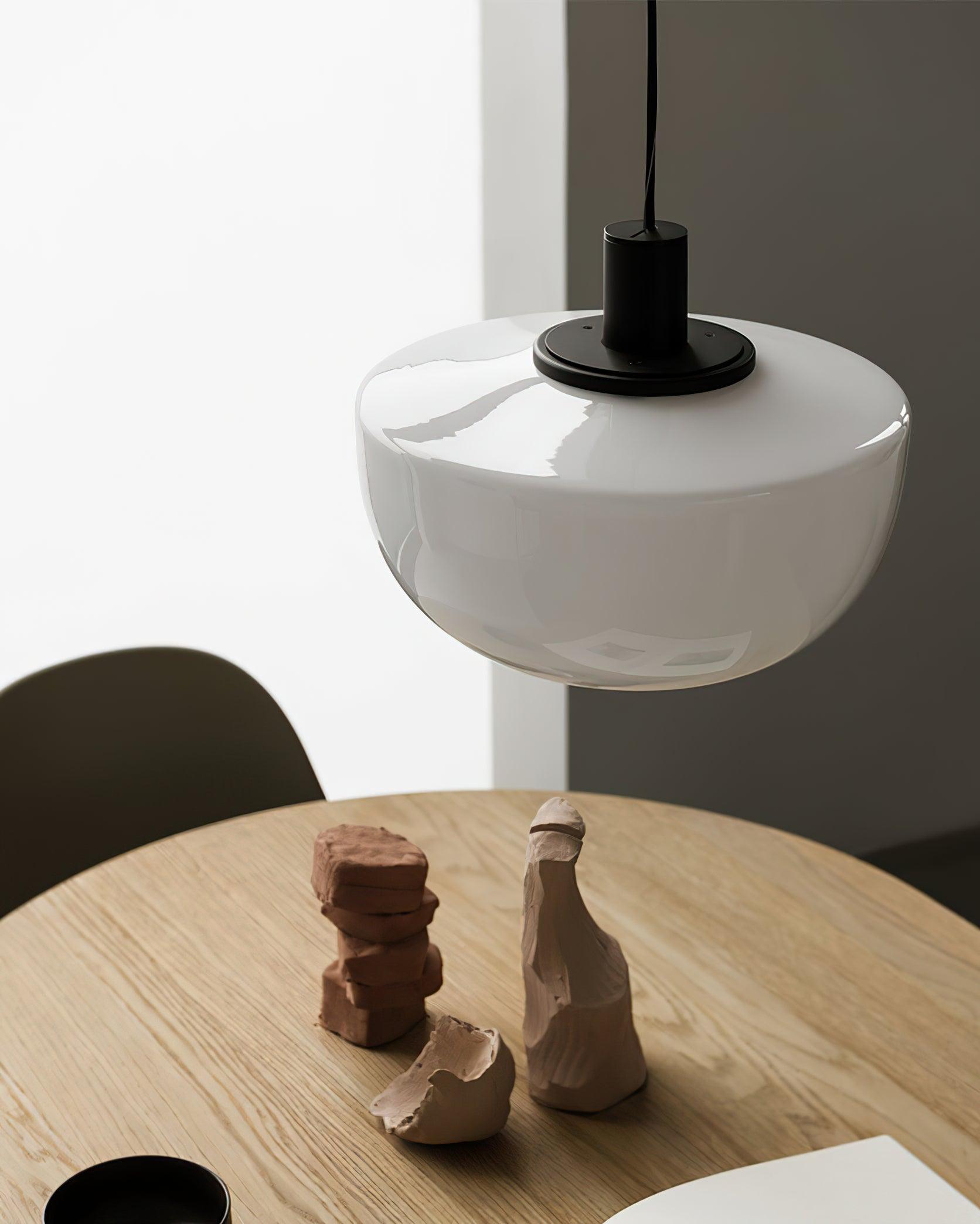 Pendant Lamp Glass Dome Metal Mount Minimalist Relax - Letslighting