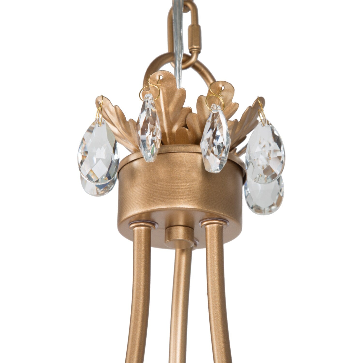 Yrvuvyh Vintage Industrial Luxury Brass Crystal Chandelier - Lamp Copper