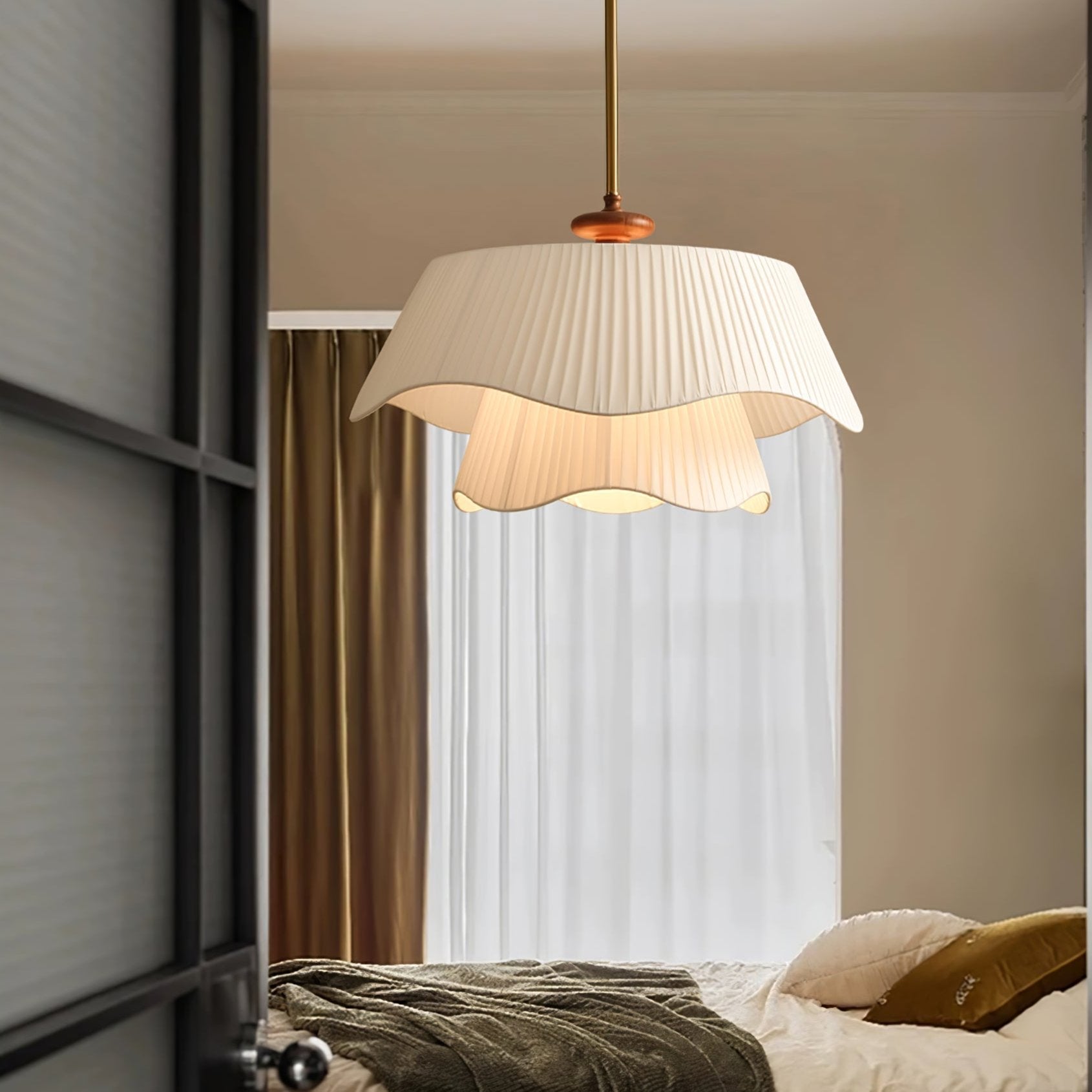 Aphais Premium Elegance Wood Metal Pendant Lamp - Letslighting