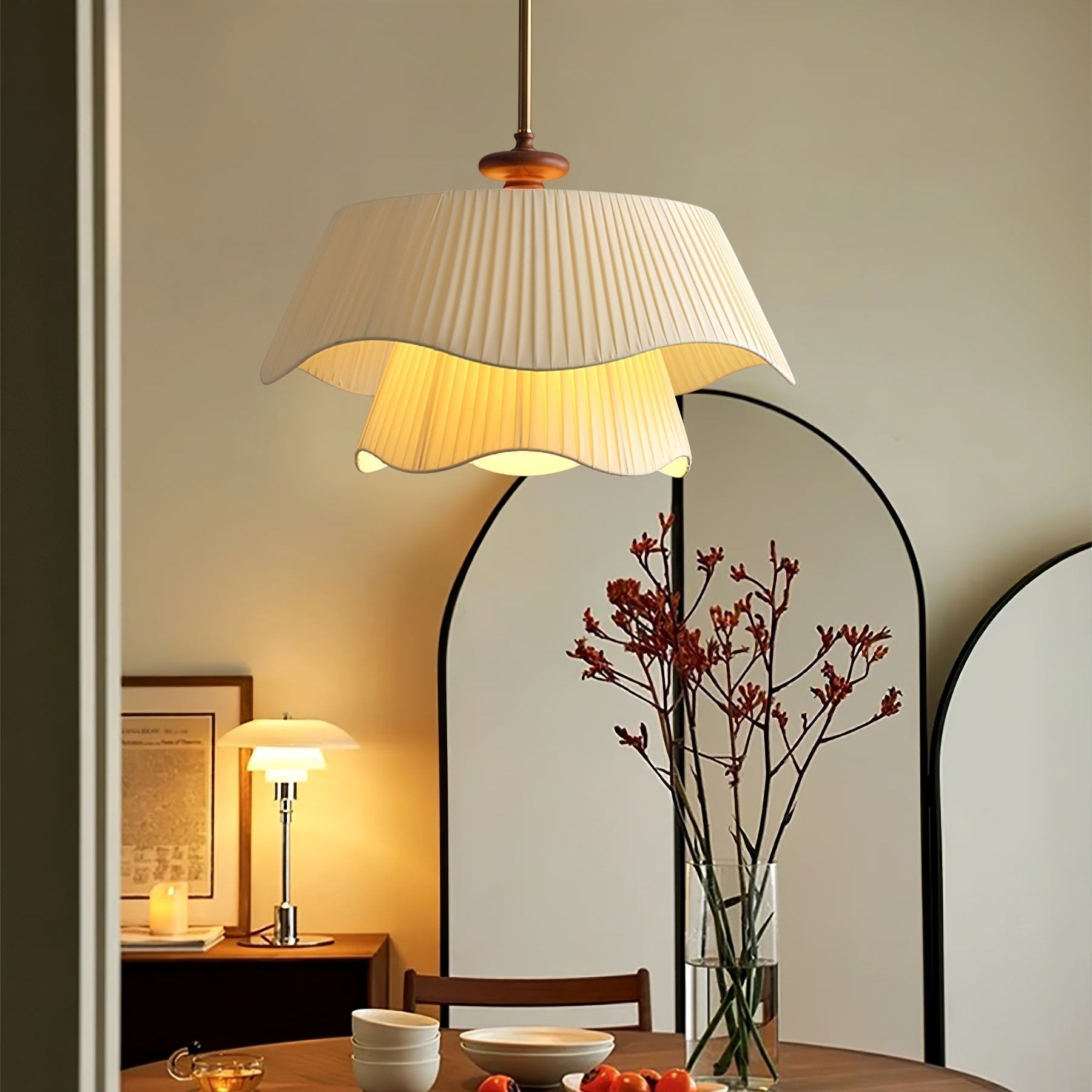 Aphais Premium Elegance Wood Metal Pendant Lamp - Letslighting