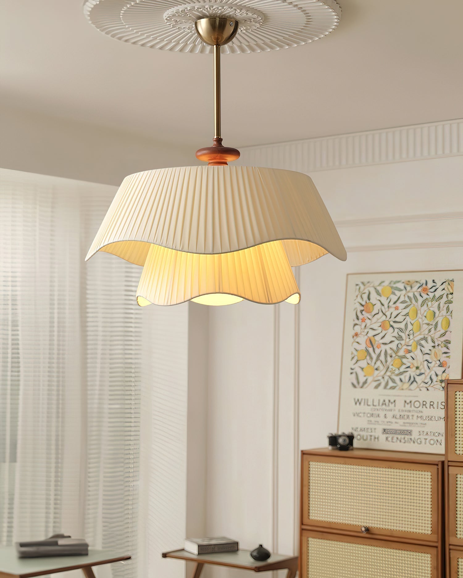 Aphais Premium Elegance Wood Metal Pendant Lamp - Letslighting