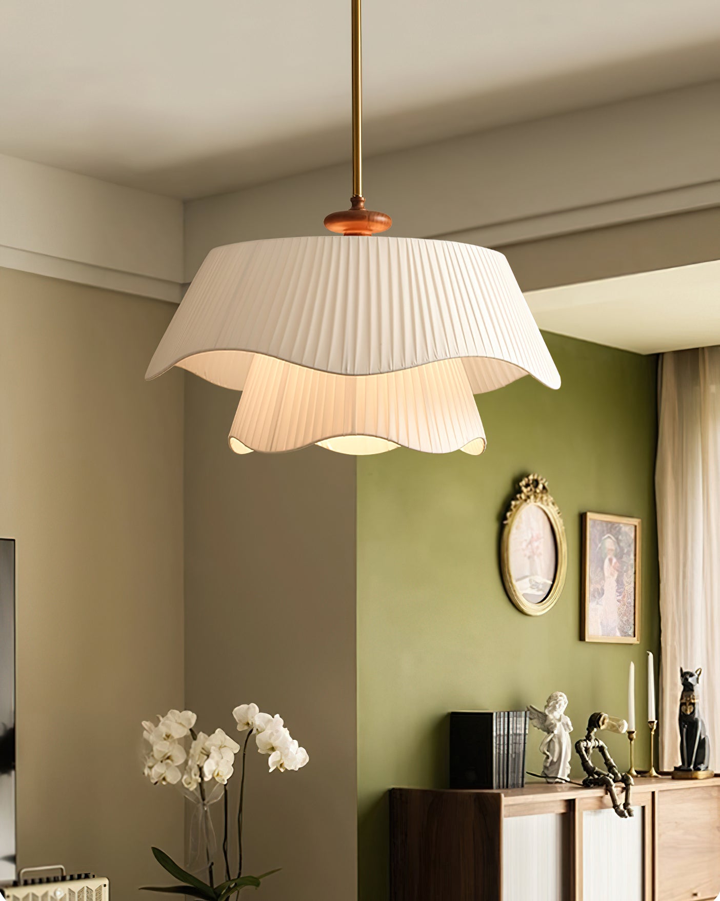 Aphais Premium Elegance Wood Metal Pendant Lamp - Letslighting