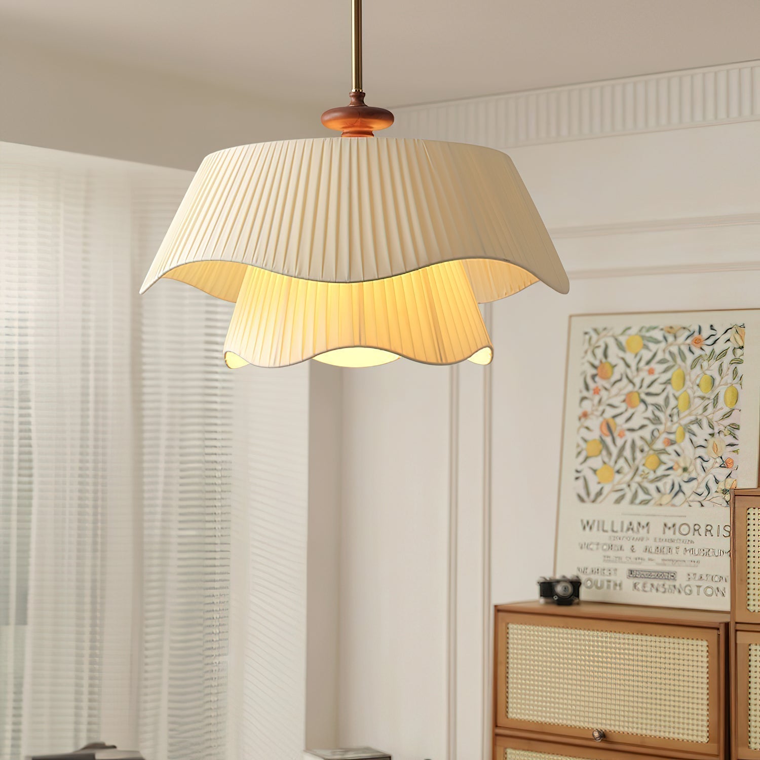 Aphais Premium Elegance Wood Metal Pendant Lamp - Letslighting