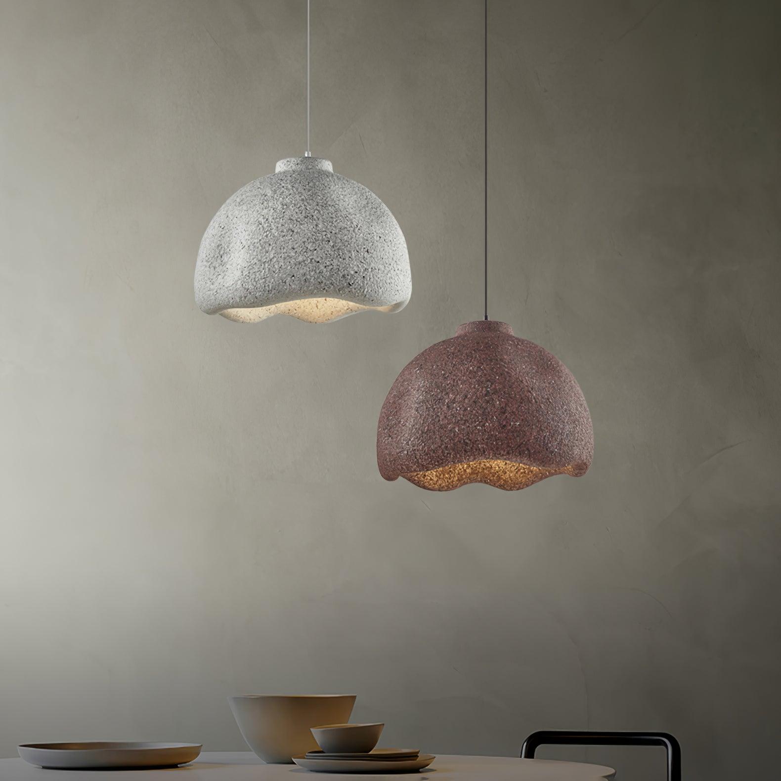Icarila Modern Minimalist Speckled Metal Plastic Pendant Lamp - Letslighting