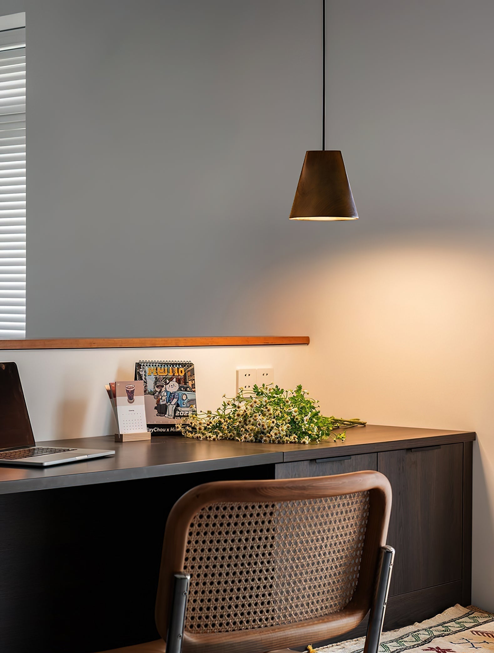 Ivarara Asymmetrical Wood Pendant Light - Letslighting