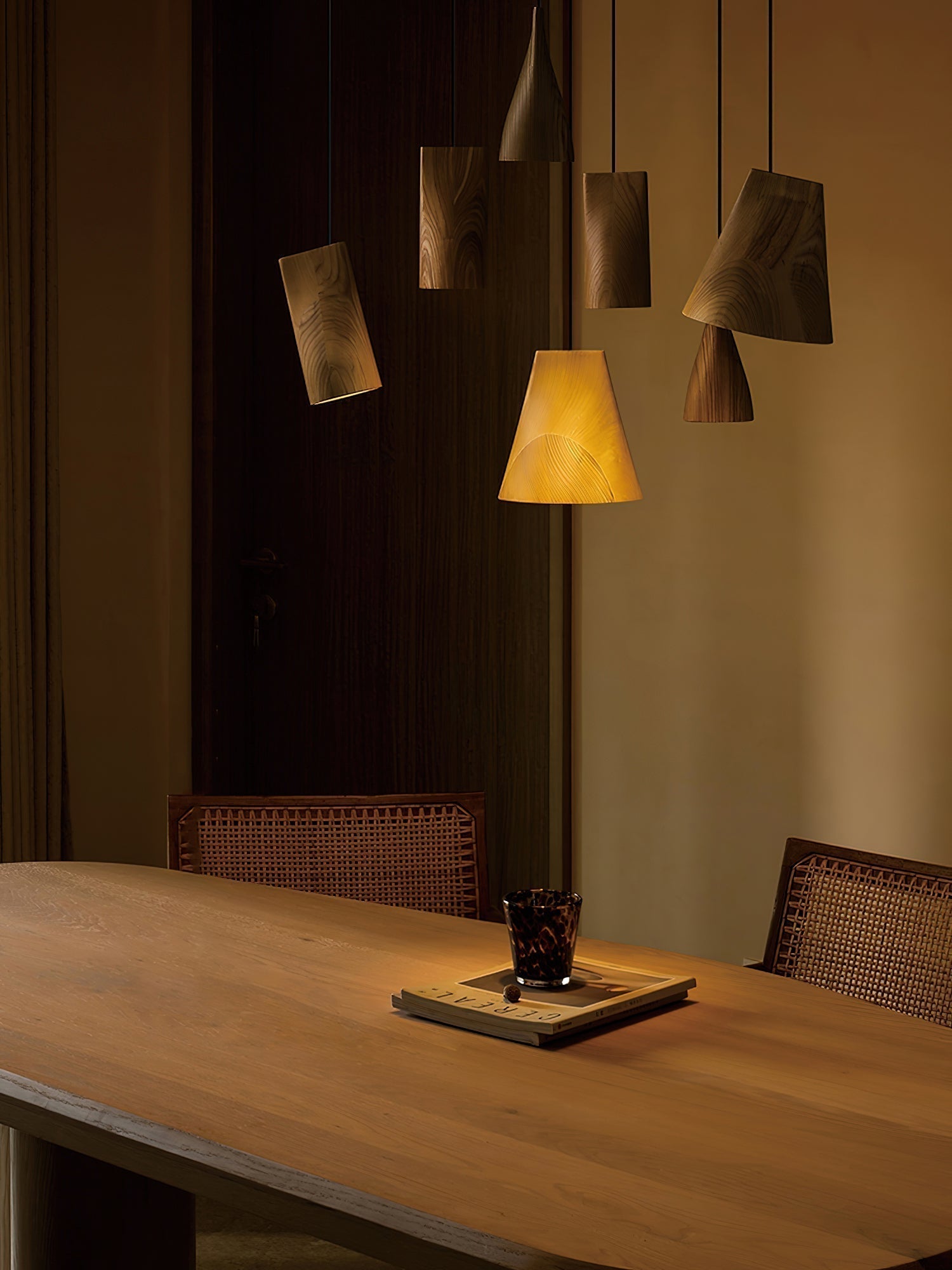 Ivarara Asymmetrical Wood Pendant Light - Letslighting