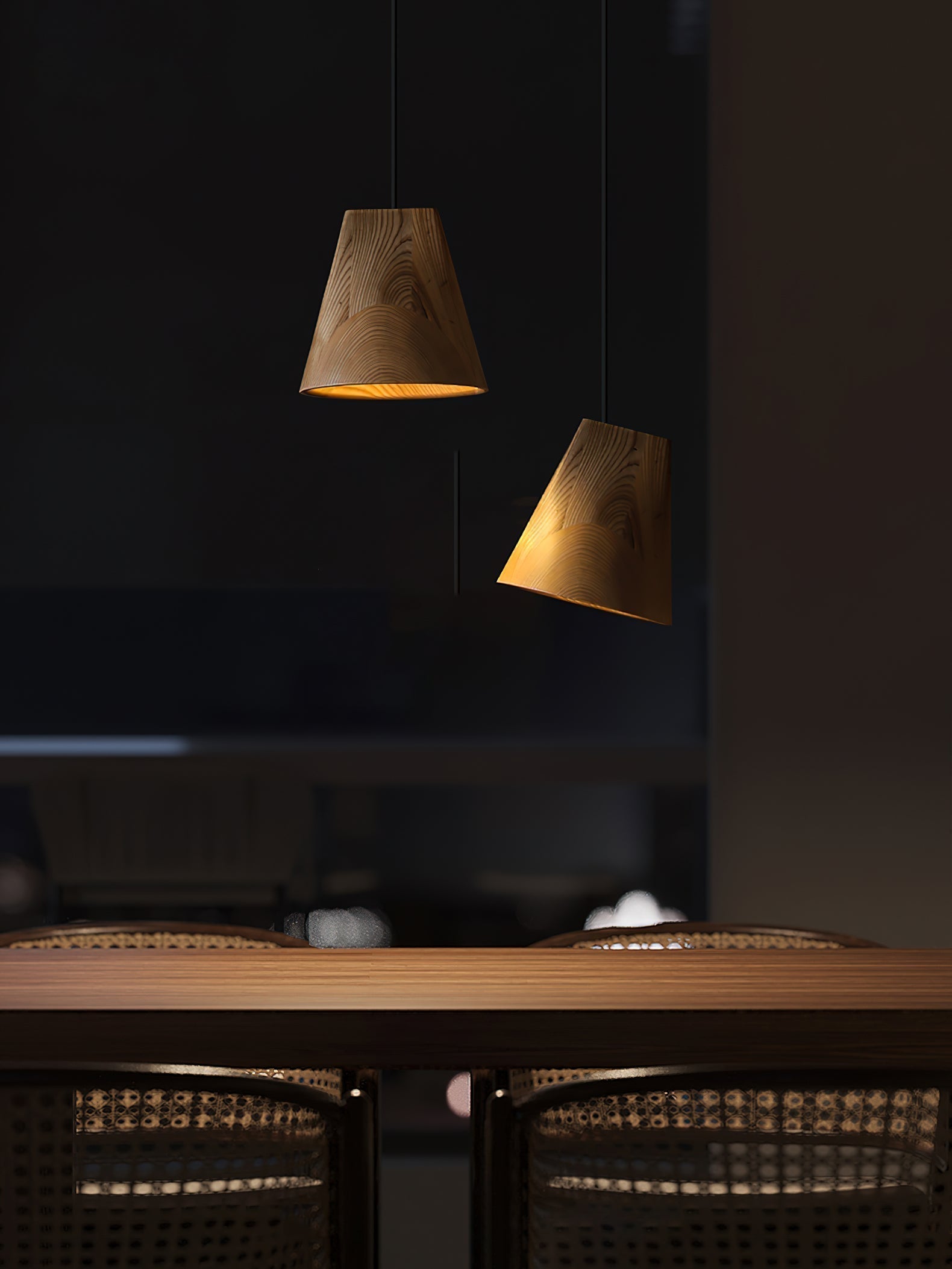 Ivarara Asymmetrical Wood Pendant Light - Letslighting
