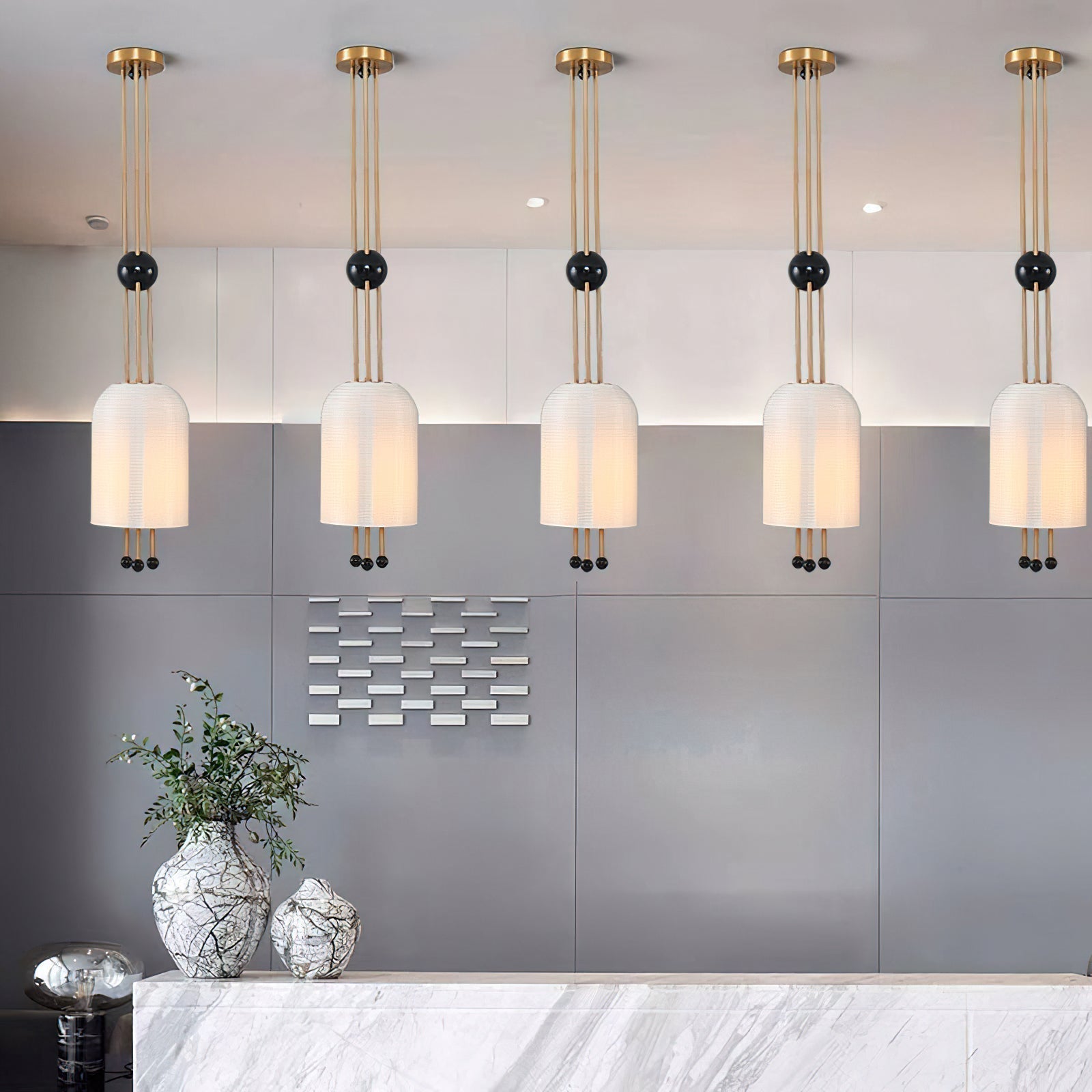 Voloraris Traditional Elegance Metal Glass Pendant Light - Letslighting