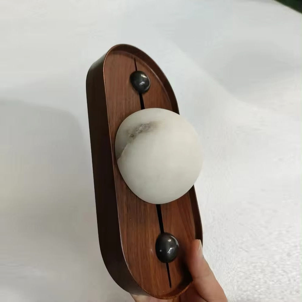 Gloruvyu Individual Creativity Metal Alabaster Wall Lamp - Lamp Copper