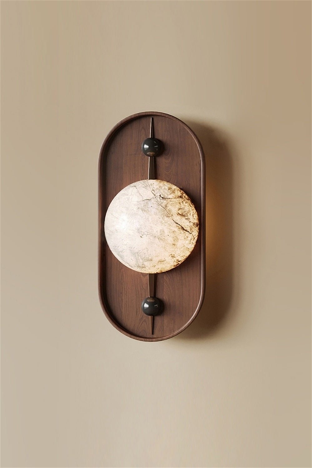 Mylaearae Orb Alabaster Wall Light - Letslighting