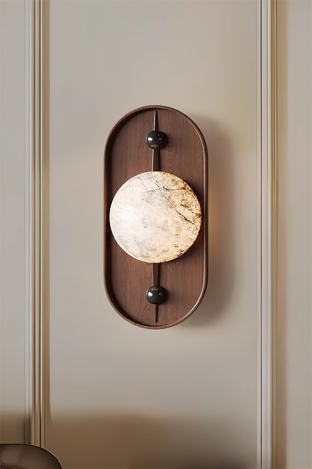 Mylaearae Orb Alabaster Wall Light - Letslighting
