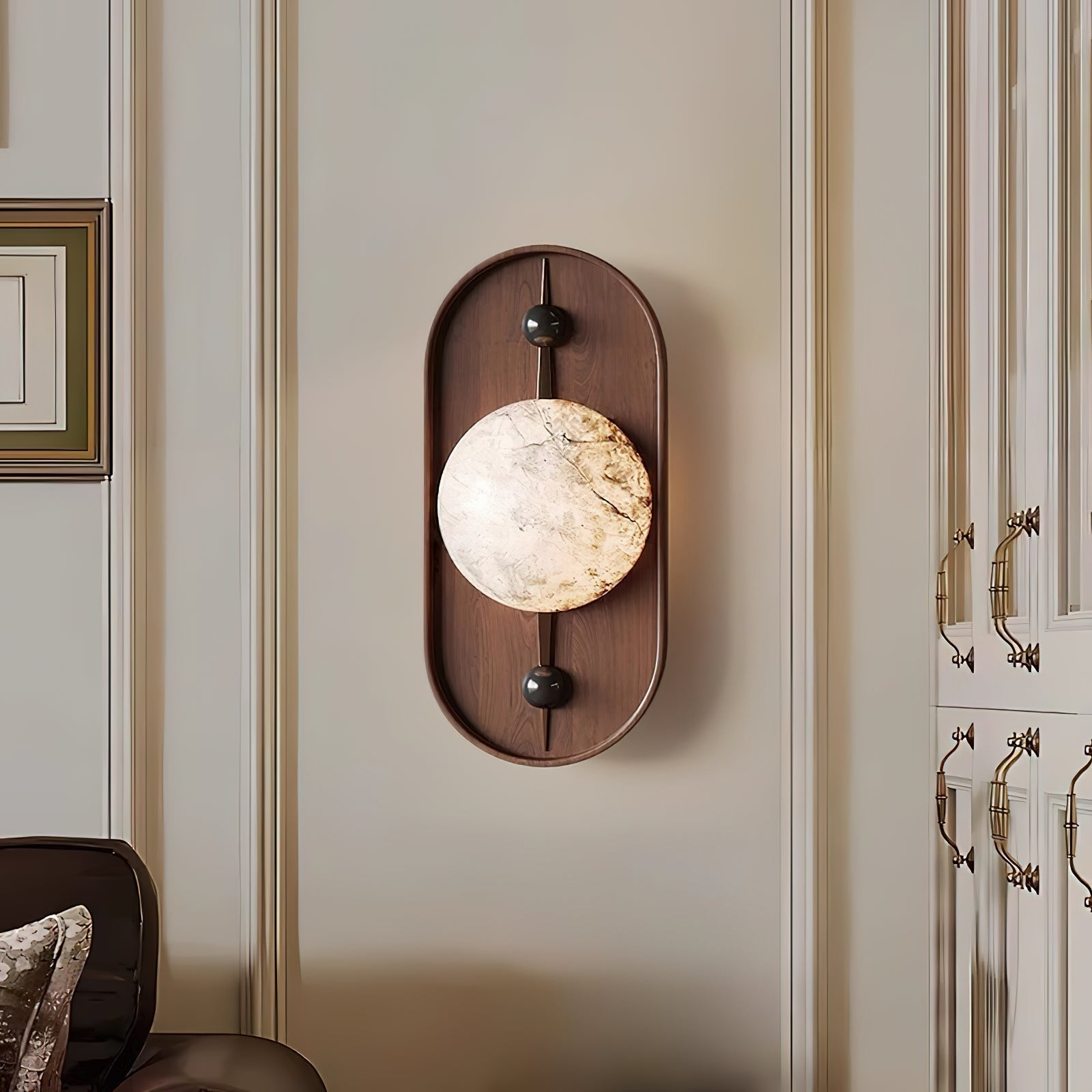 Mylaearae Orb Alabaster Wall Light - Letslighting