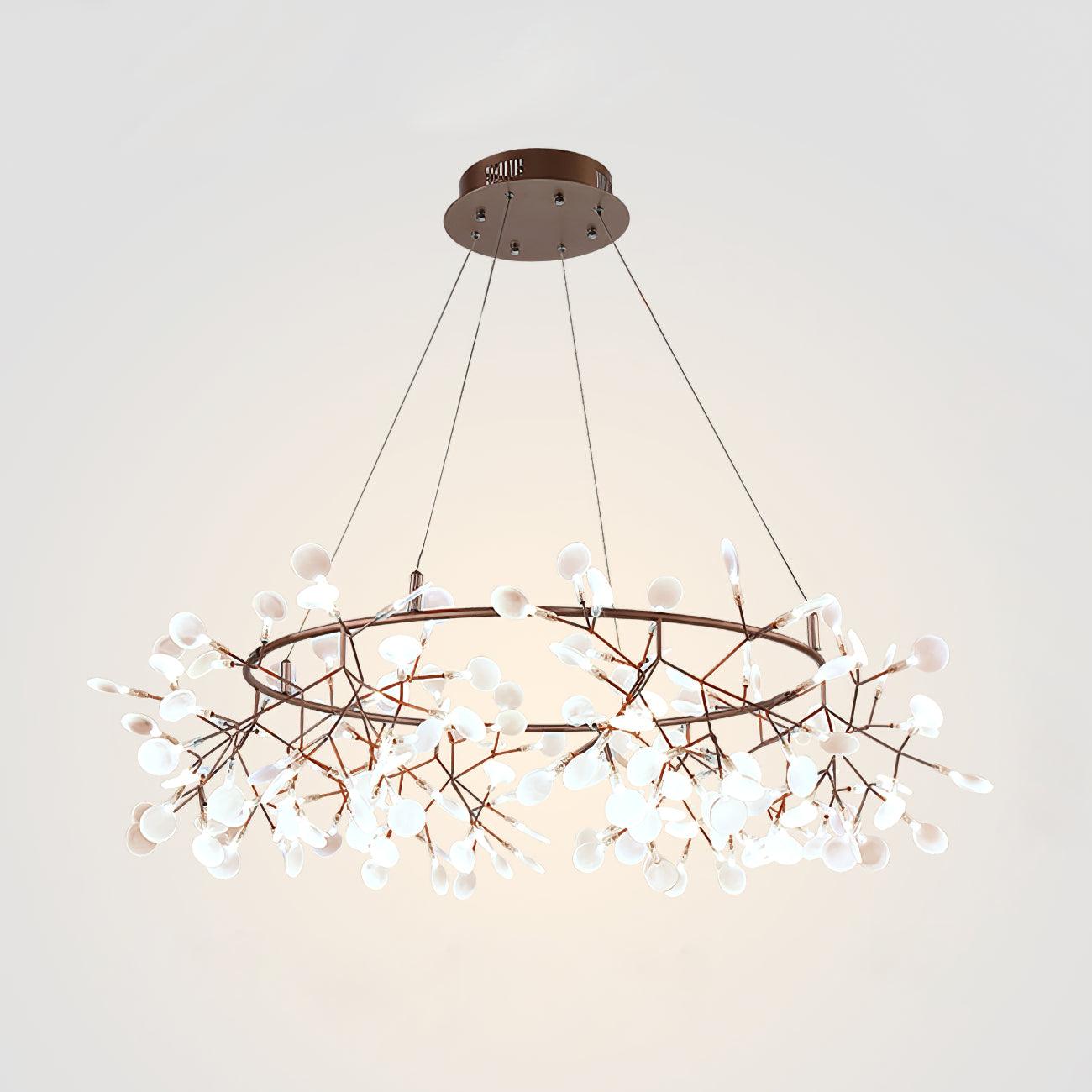 Olivia Candelabro Sputnik Art Deco Firefly Redondo Único Sala de Estar/Dormitorio