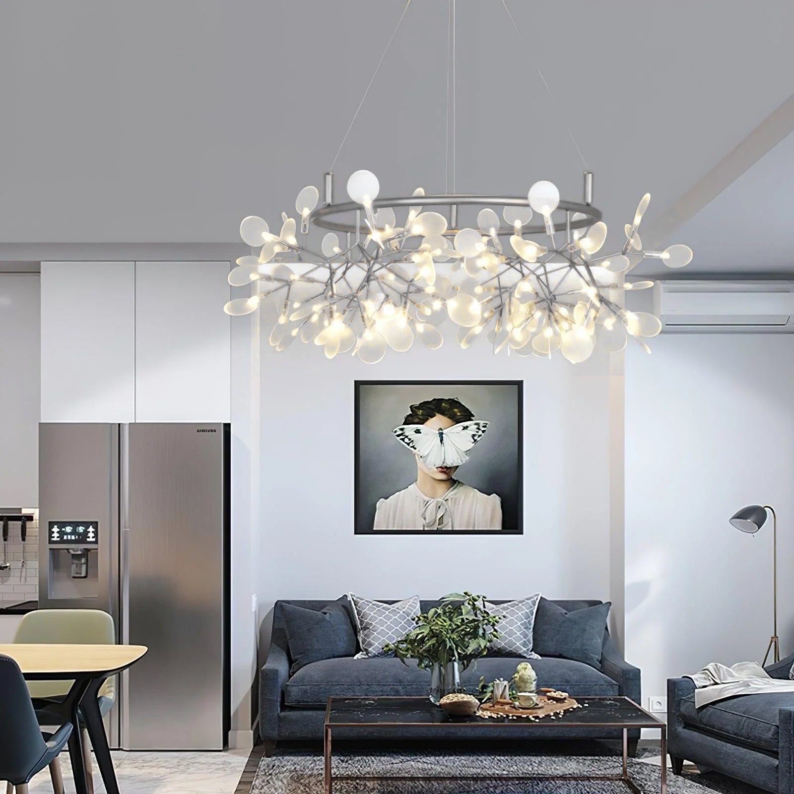 Black Big O Firefly LED Chandelier - Letslighting