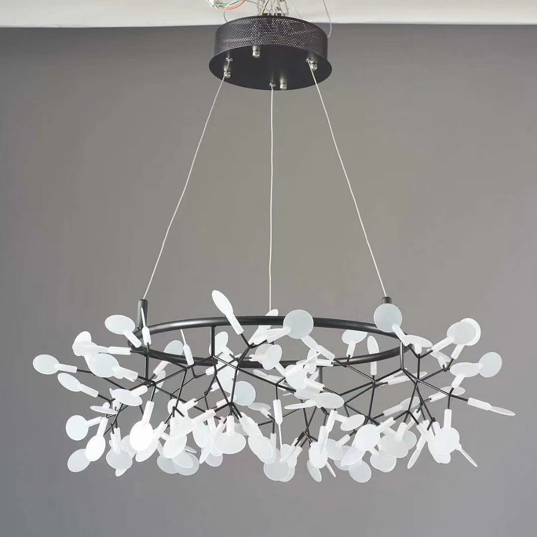 Black Big O Firefly LED Chandelier - Letslighting
