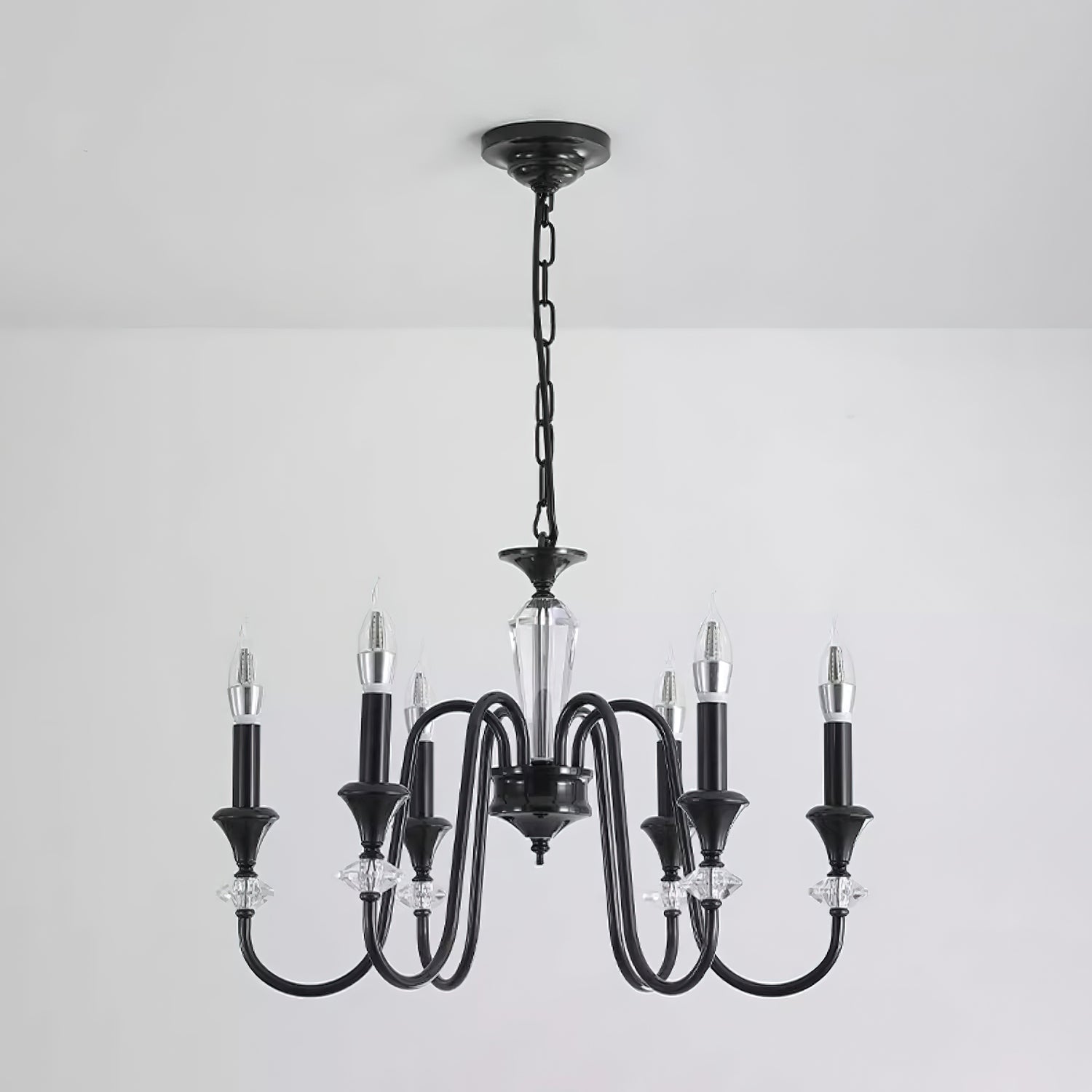 Noir Candelabra Chandelier - Letslighting