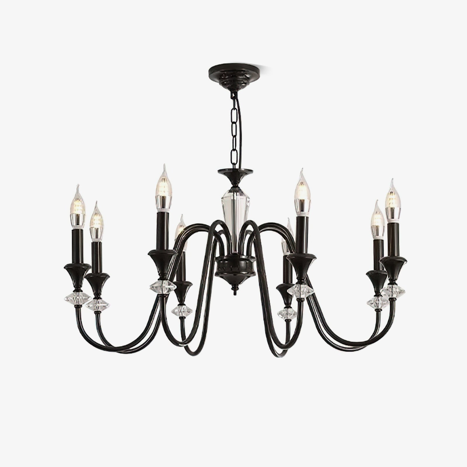 Noir Candelabra Chandelier - Letslighting
