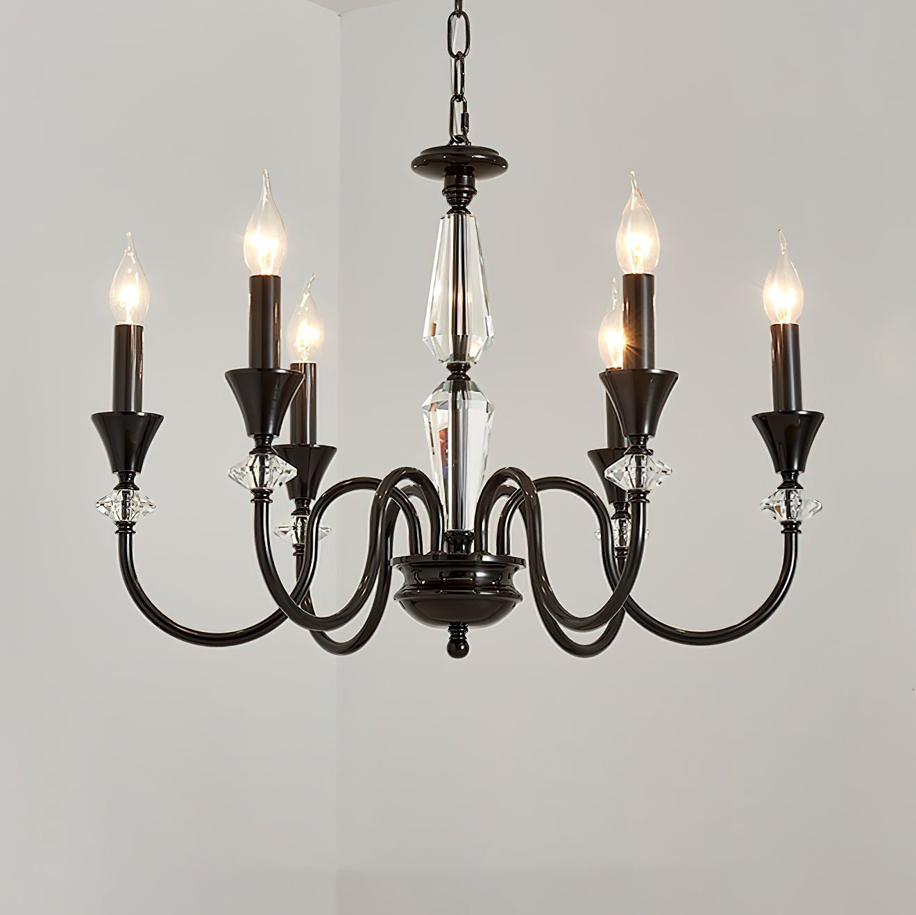 Noir Candelabra Chandelier - Letslighting