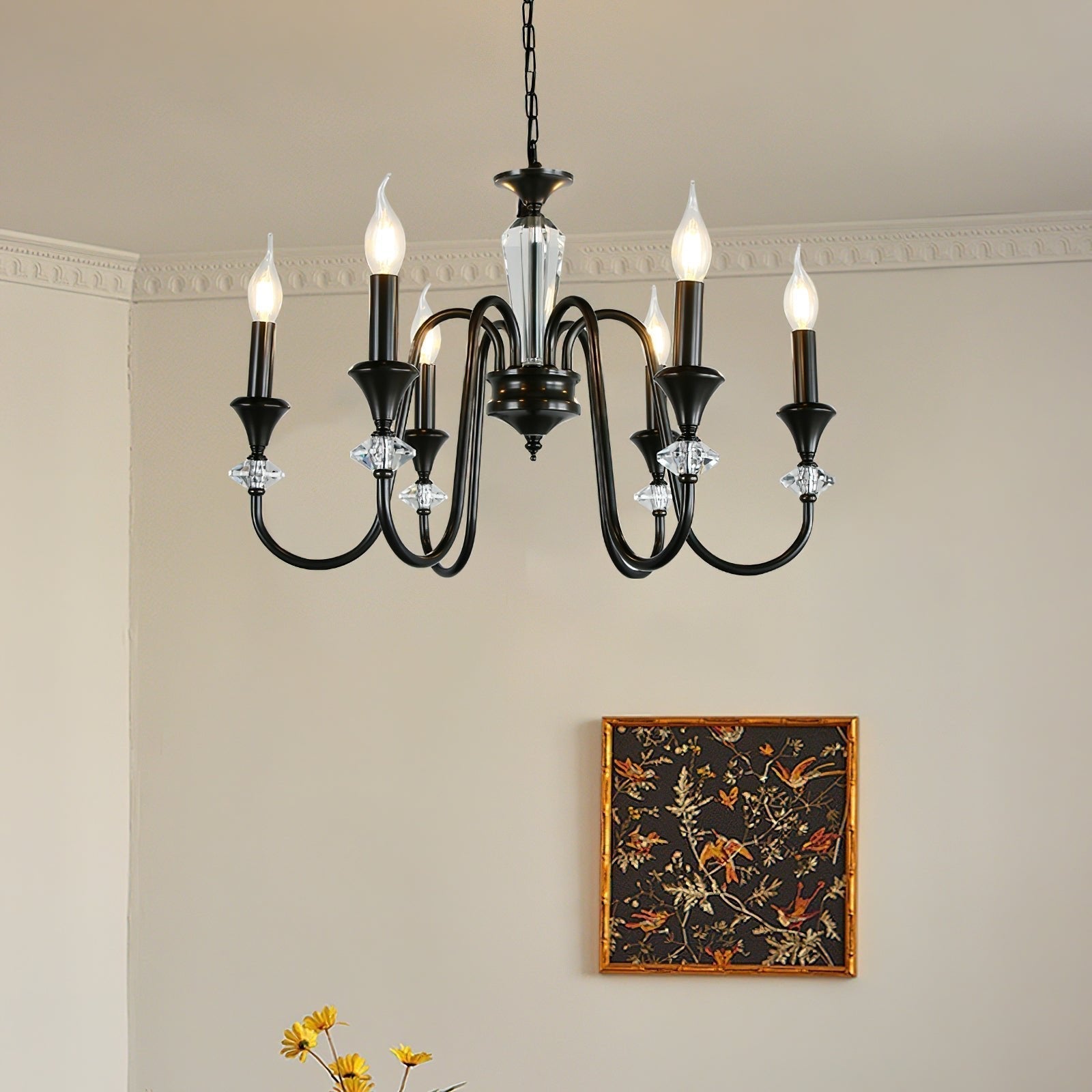 Noir Candelabra Chandelier - Letslighting