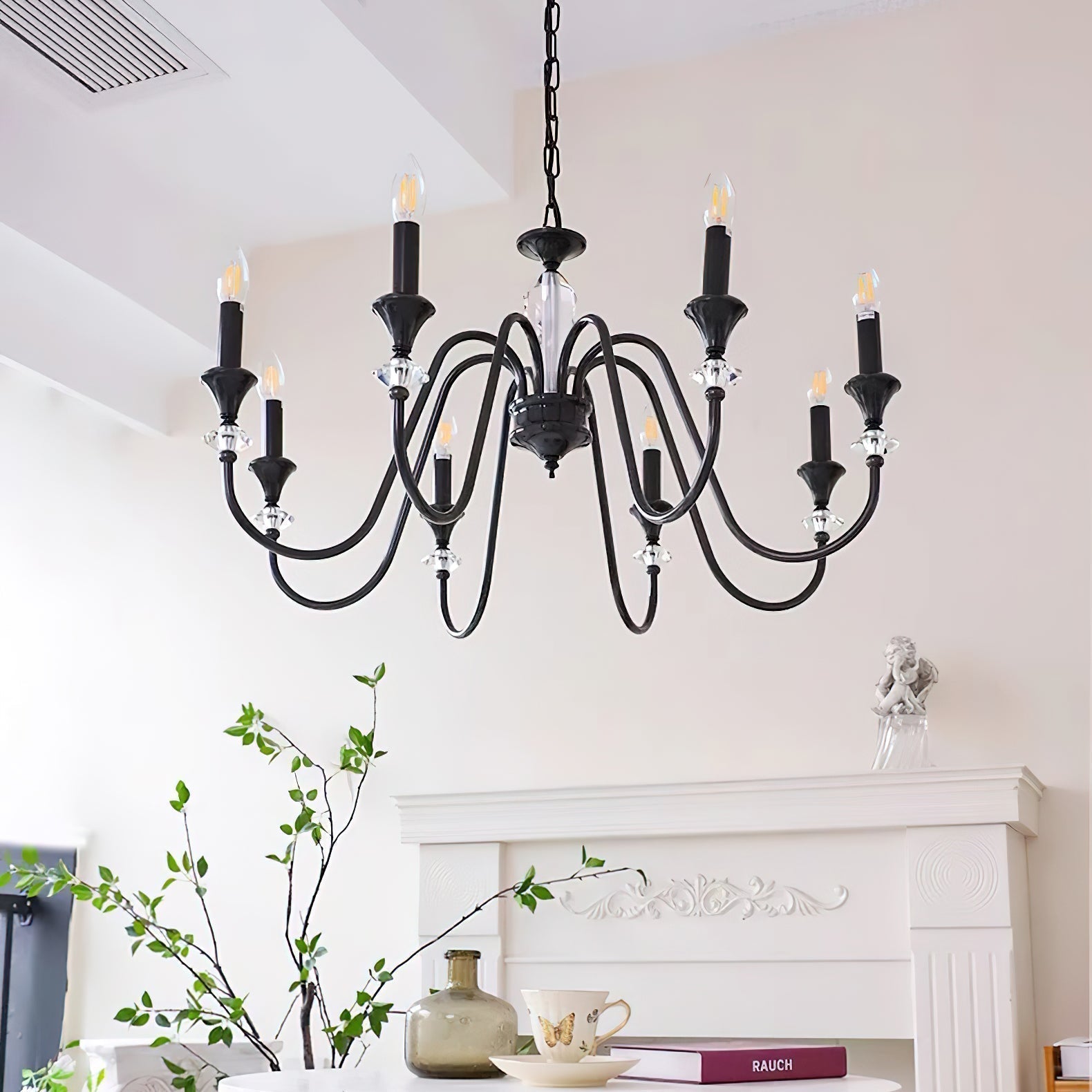 Noir Candelabra Chandelier - Letslighting