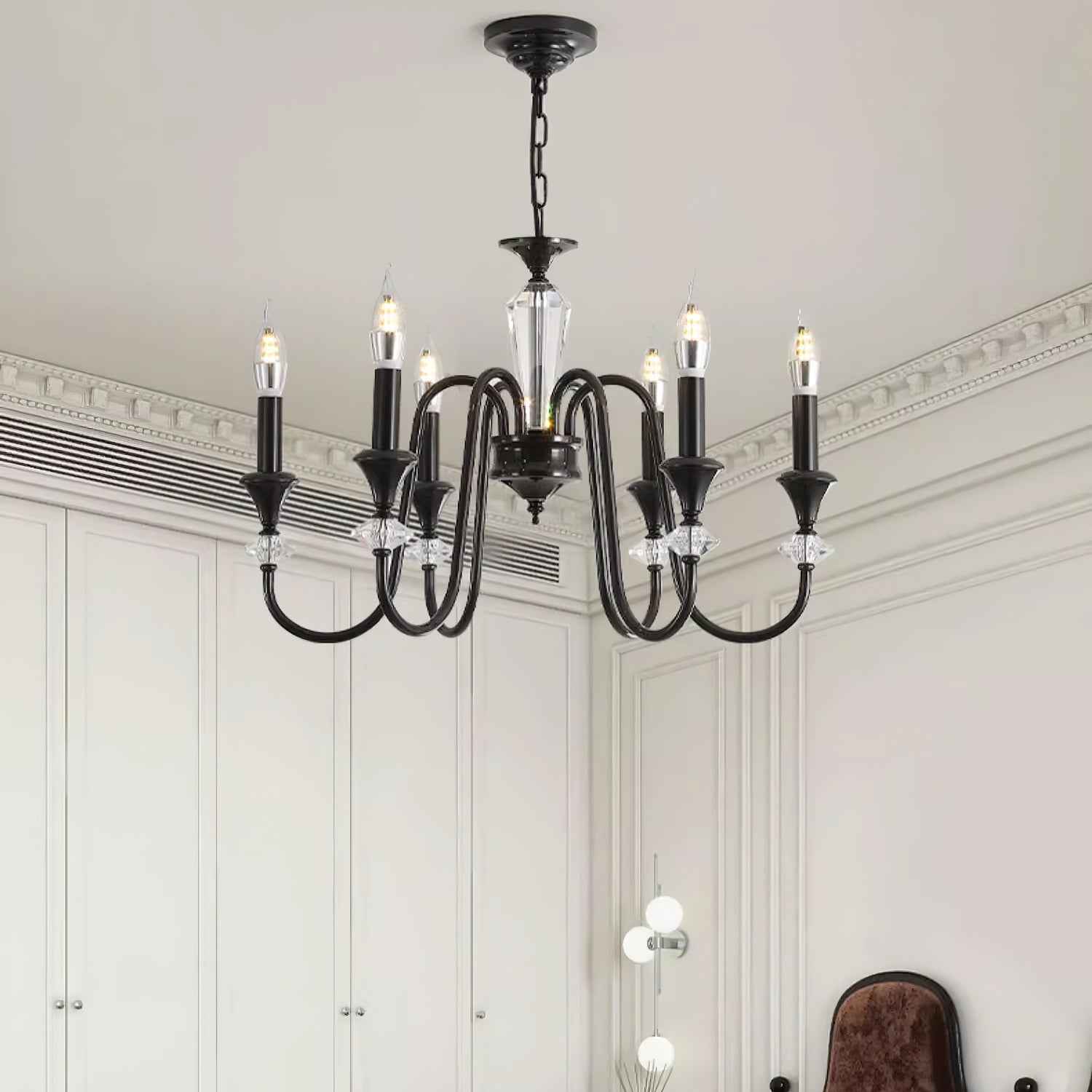 Noir Candelabra Chandelier - Letslighting