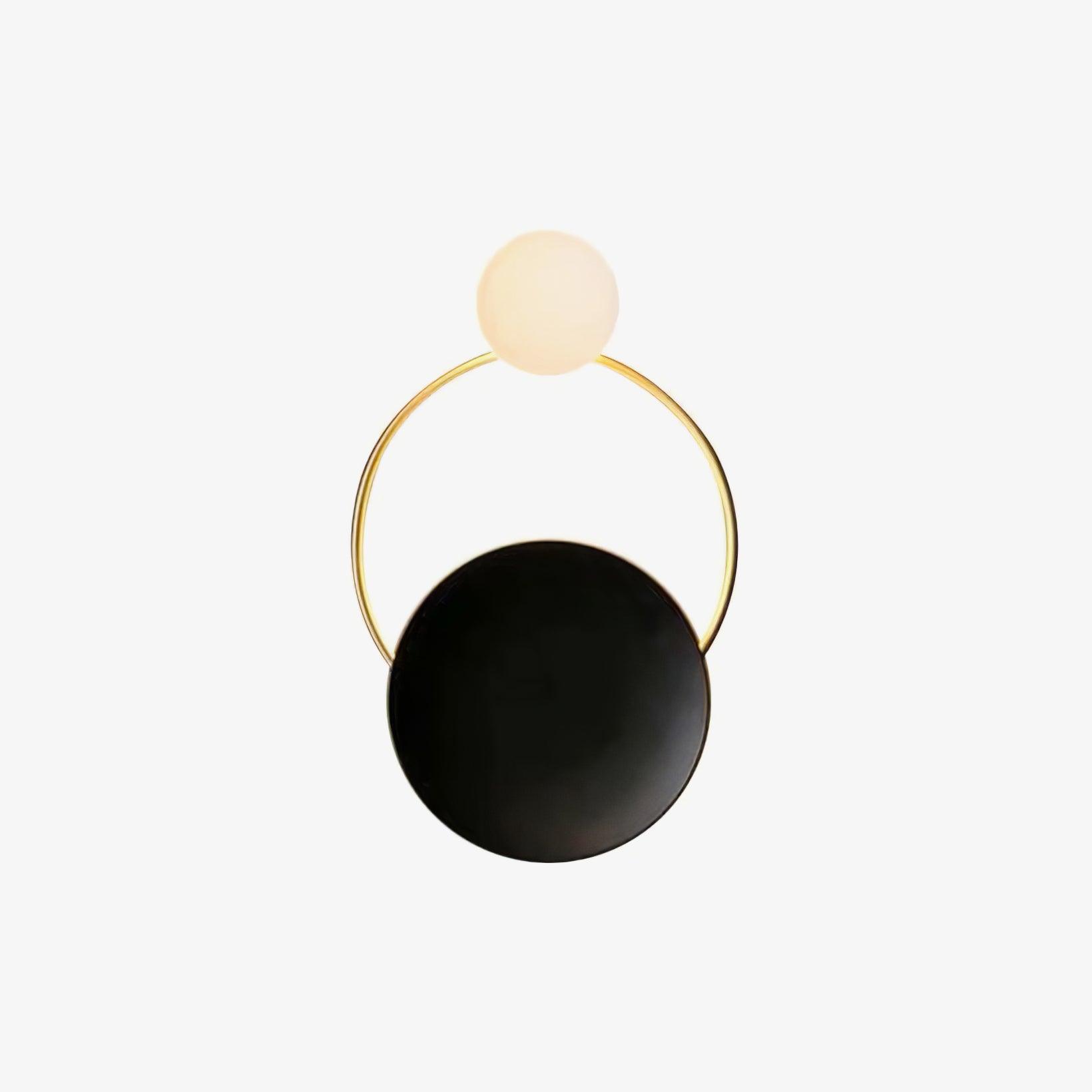 Black Circular Rings Wall Lamp - Letslighting