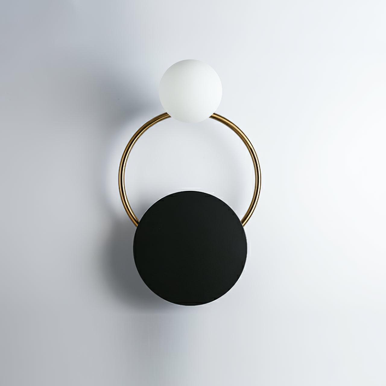 Black Circular Rings Wall Lamp - Letslighting