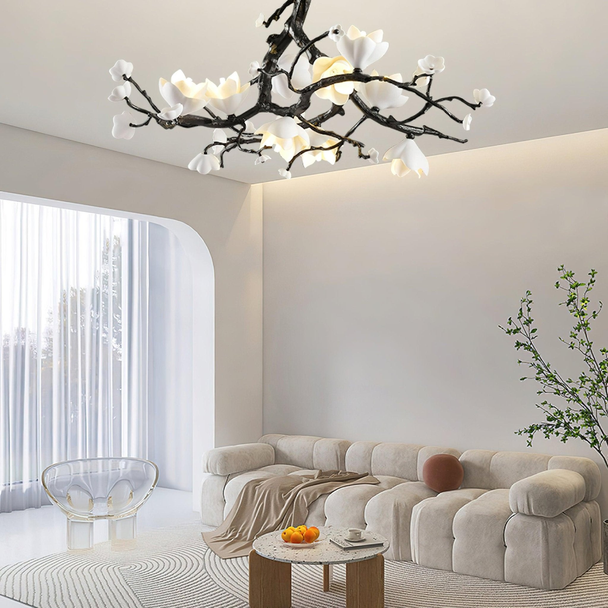 Black Copper Tree Chandelier - Letslighting