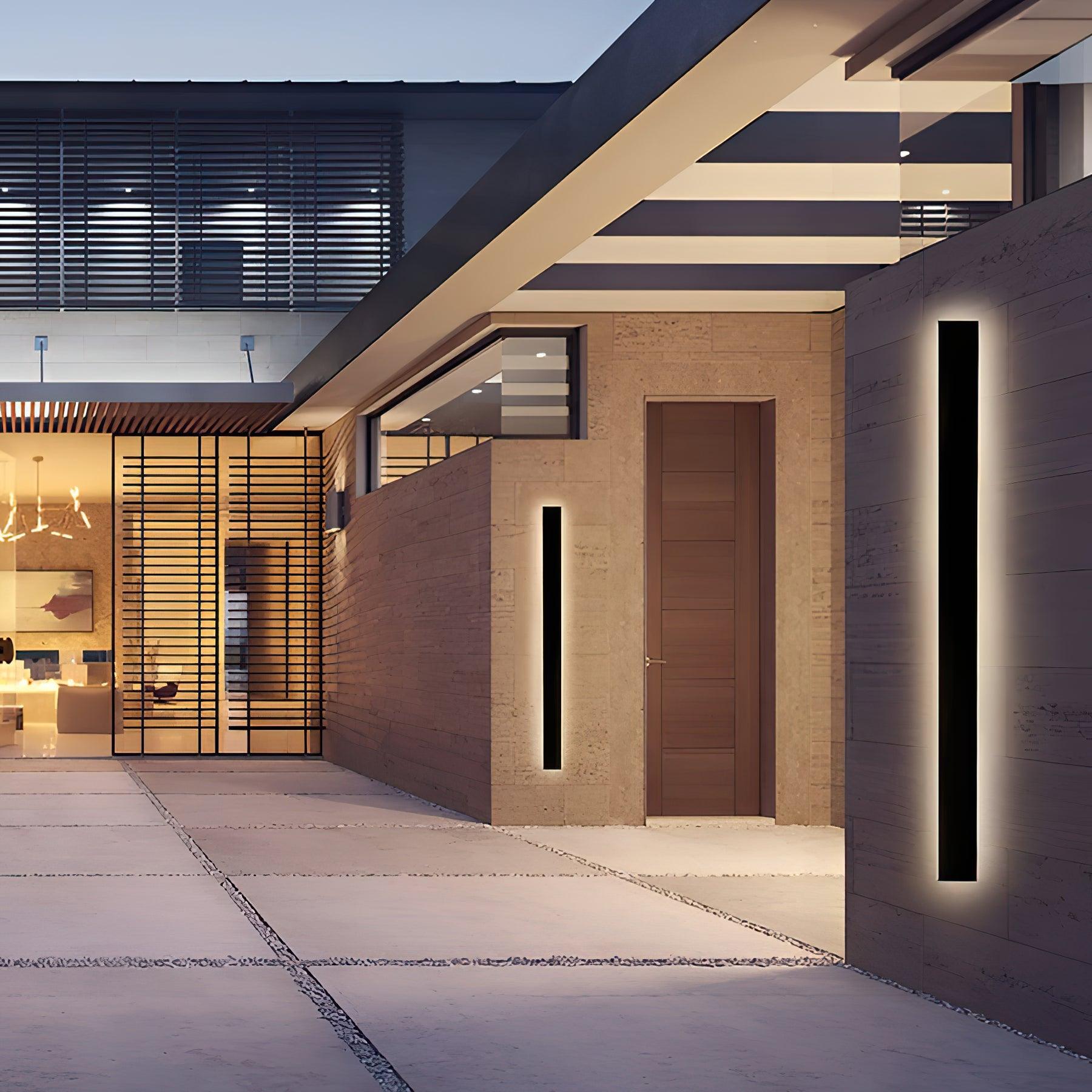 Long Strip Solar Outdoor Sconce - Letslighting