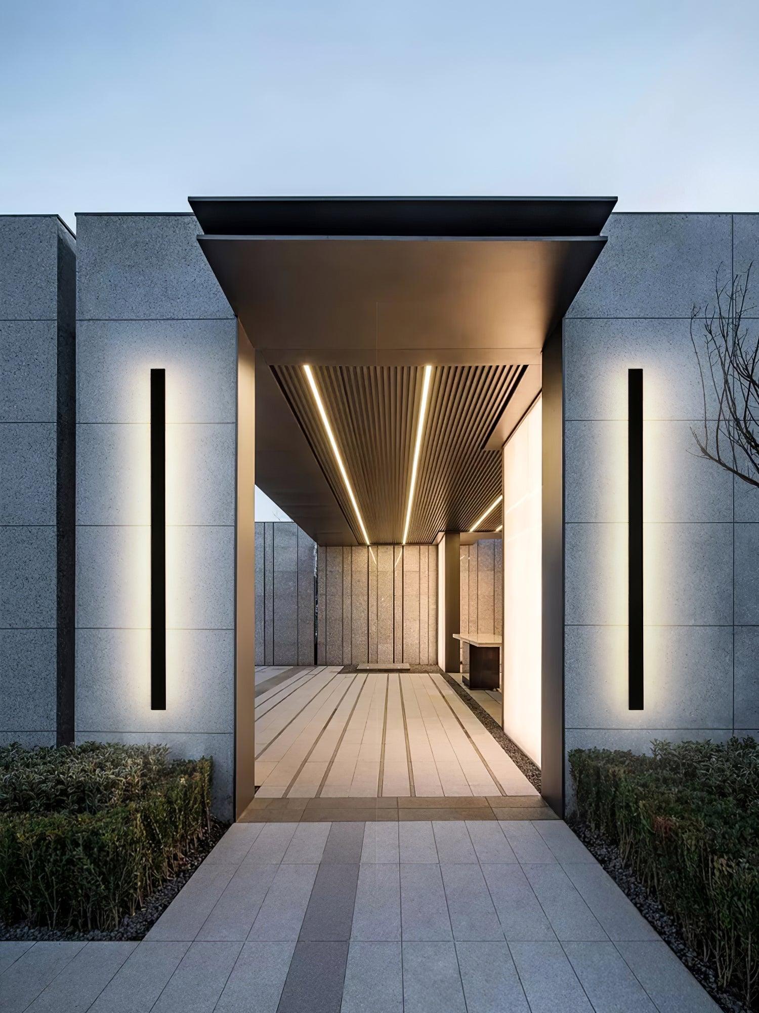 Long Strip Solar Outdoor Sconce - Letslighting