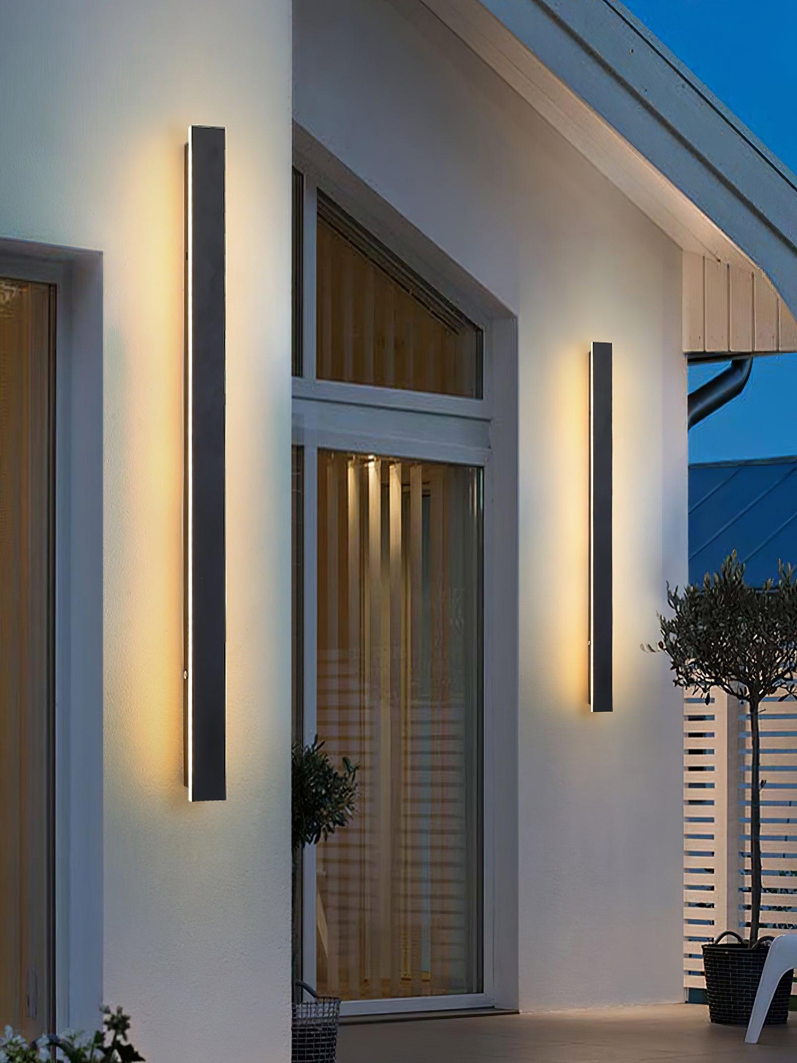 Long Strip Solar Outdoor Sconce - Letslighting
