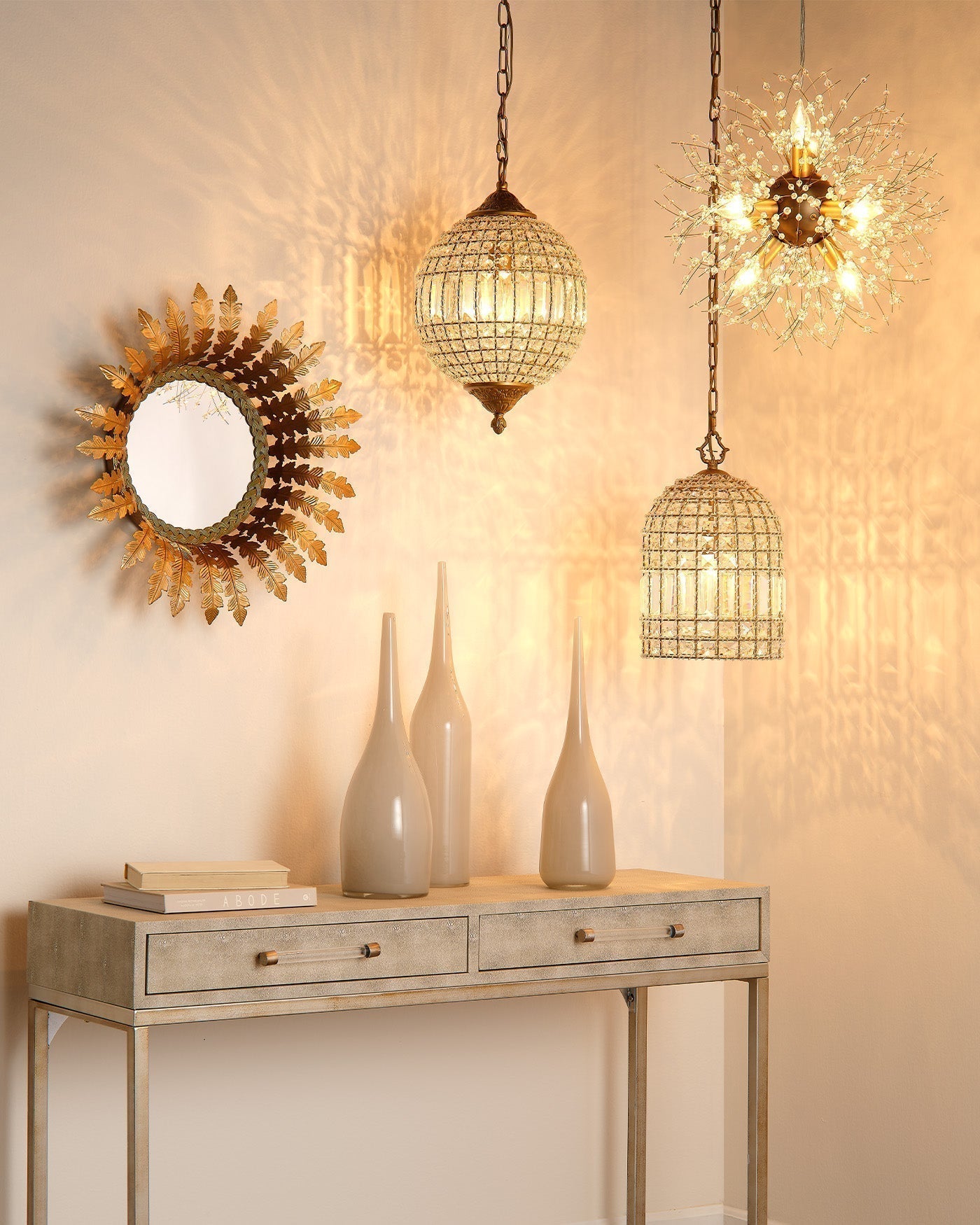 Sifuvyj Postmodern Luxury Crystal Pendant Lamp - Lamp Copper