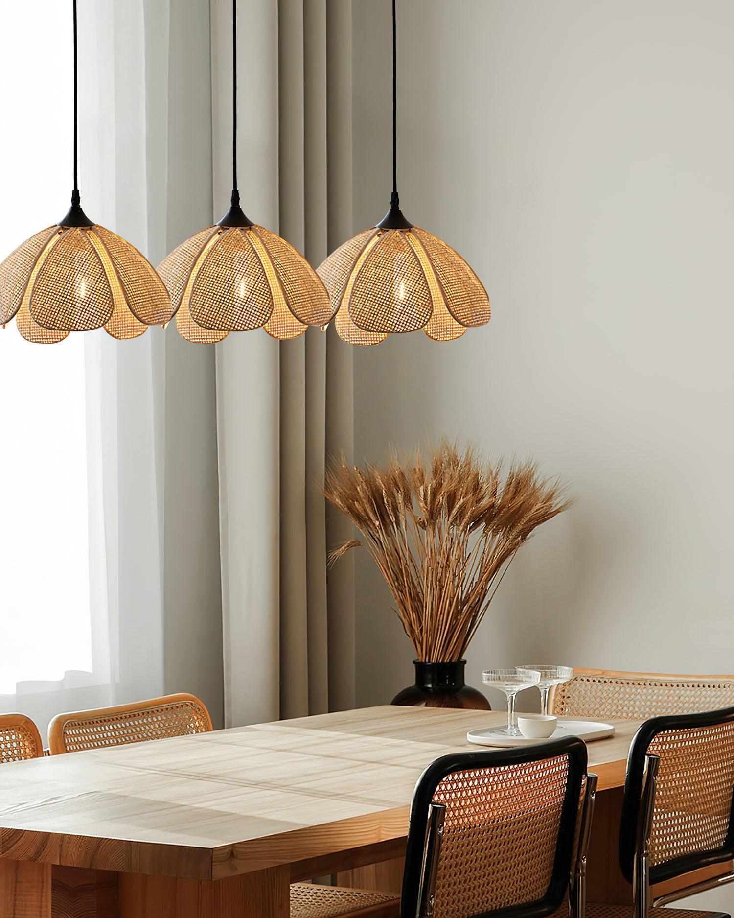 Bloom Rattan Pendant Lamp - Letslighting
