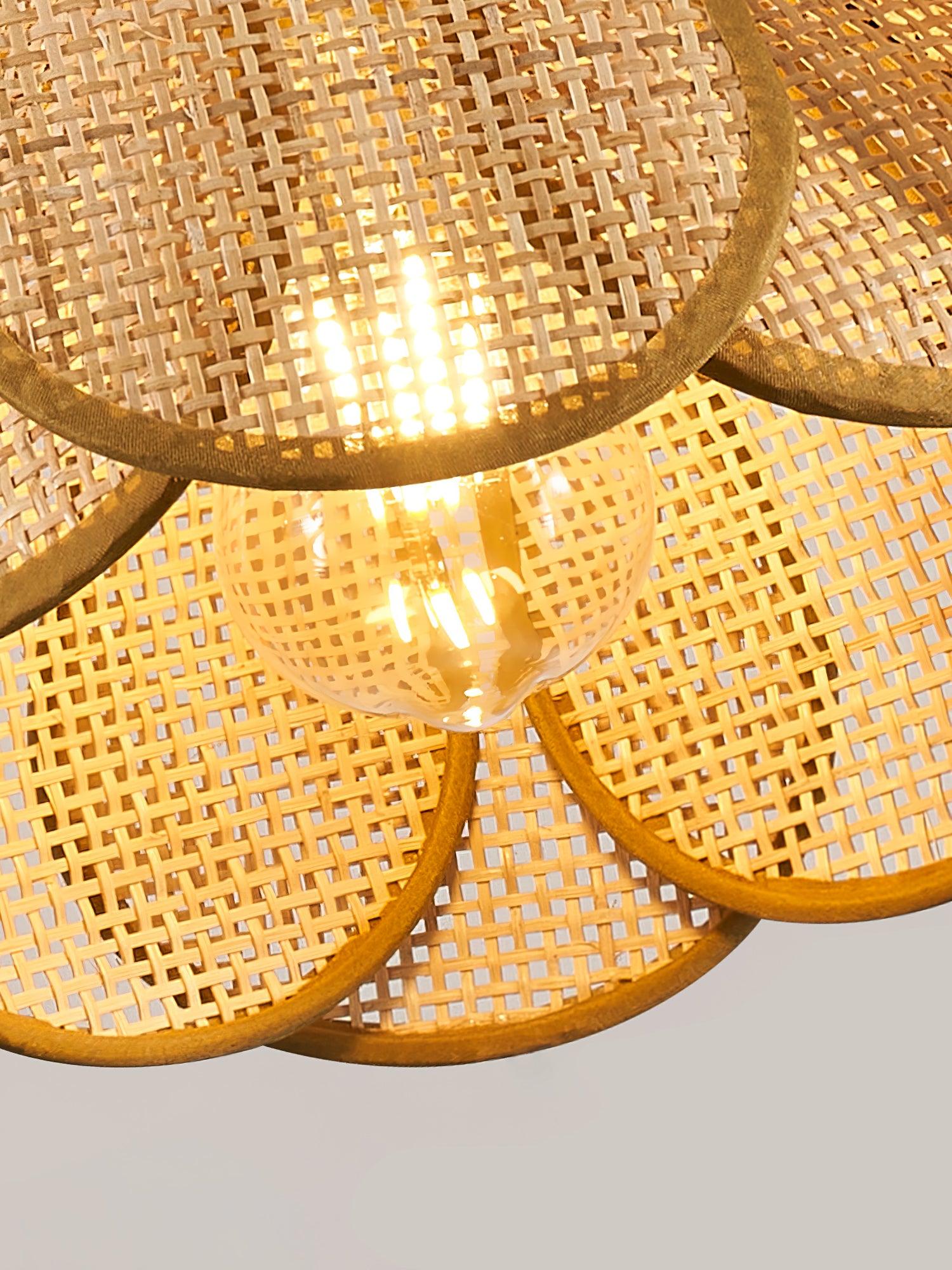 Bloom Rattan Pendant Lamp - Letslighting