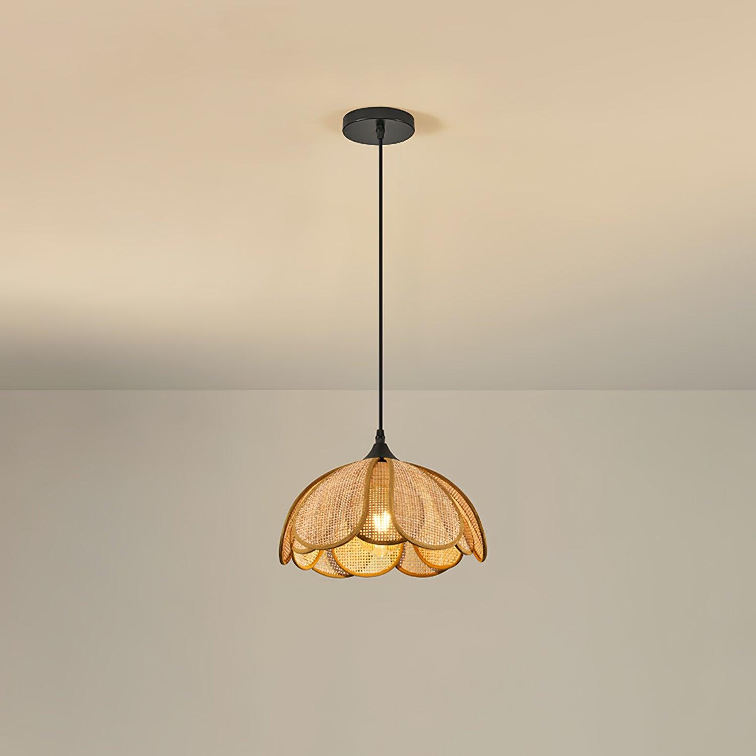 Bloom Rattan Pendant Lamp - Letslighting