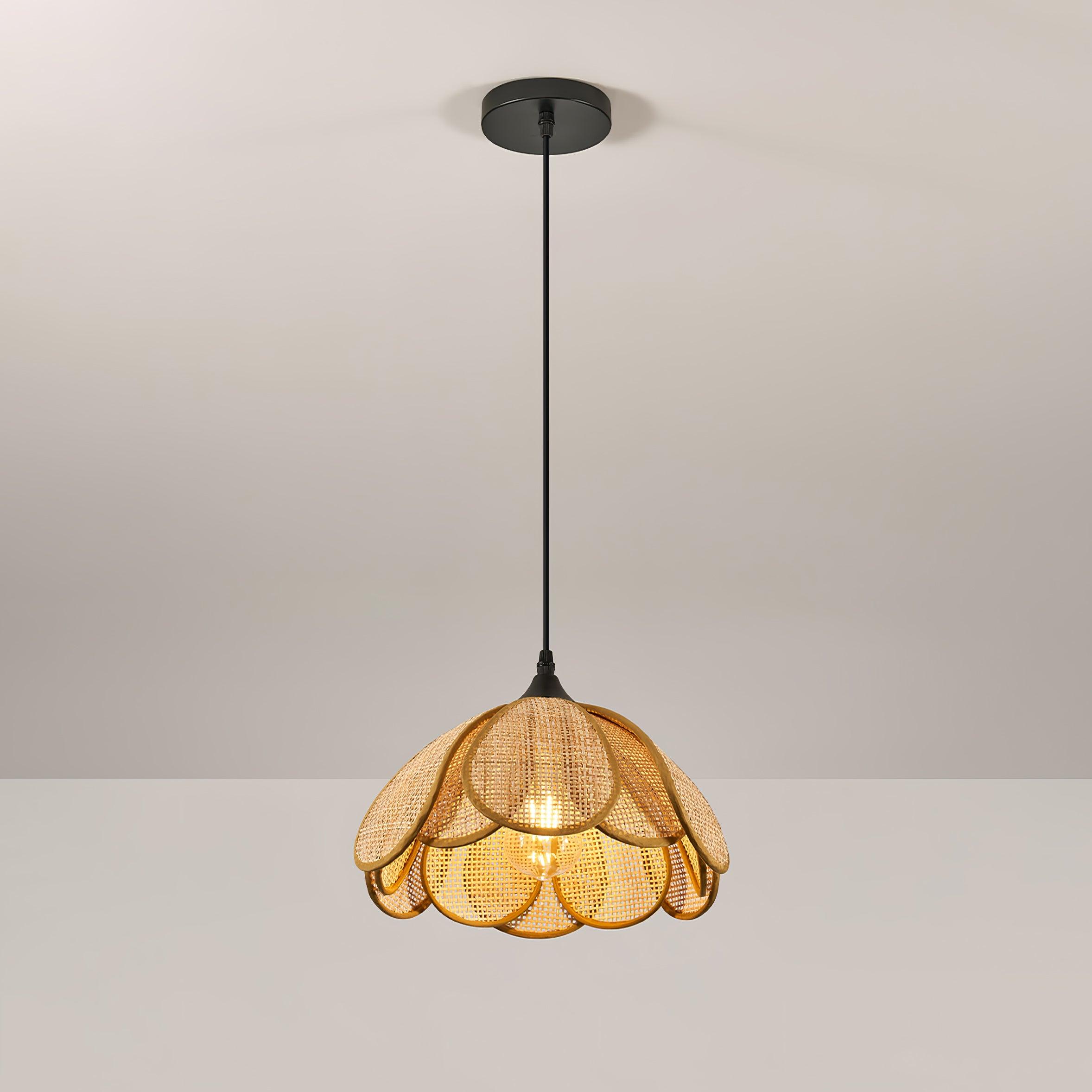 Bloom Rattan Pendant Lamp - Letslighting