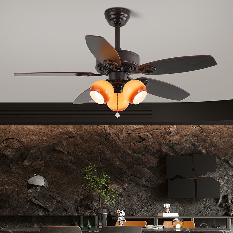 Ventilador de Techo Elora Vintage con Luz, Modelo H, Diá. 107cm