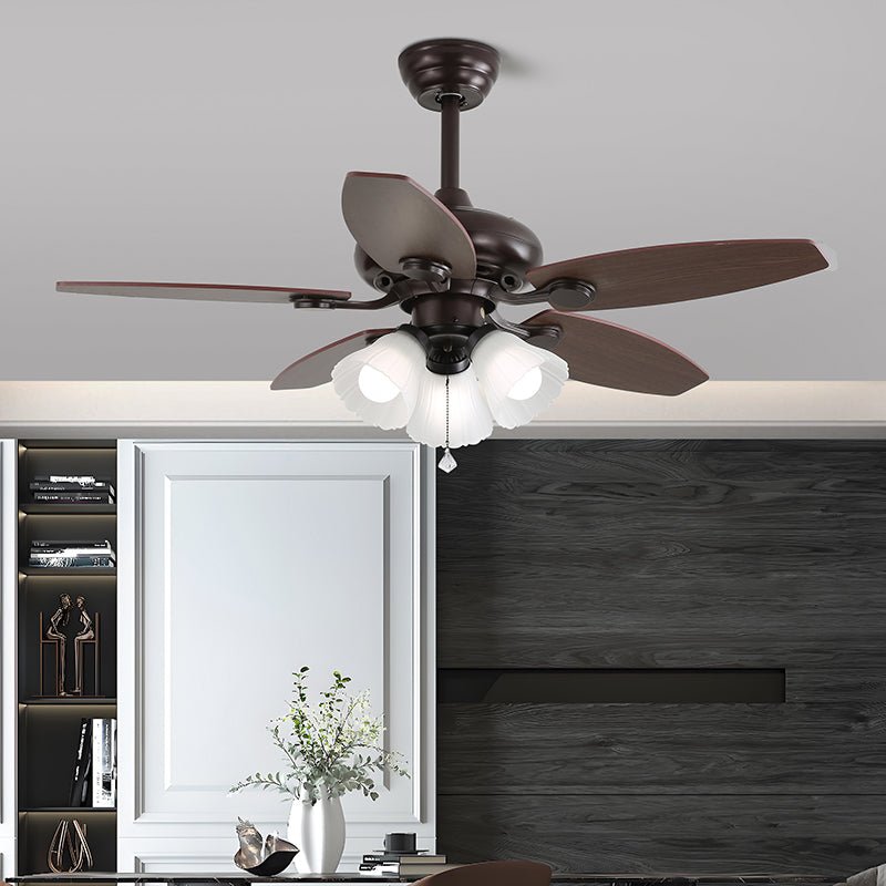 Ventilador de Techo Elora Vintage con Luz, Modelo E, Diá. 107cm