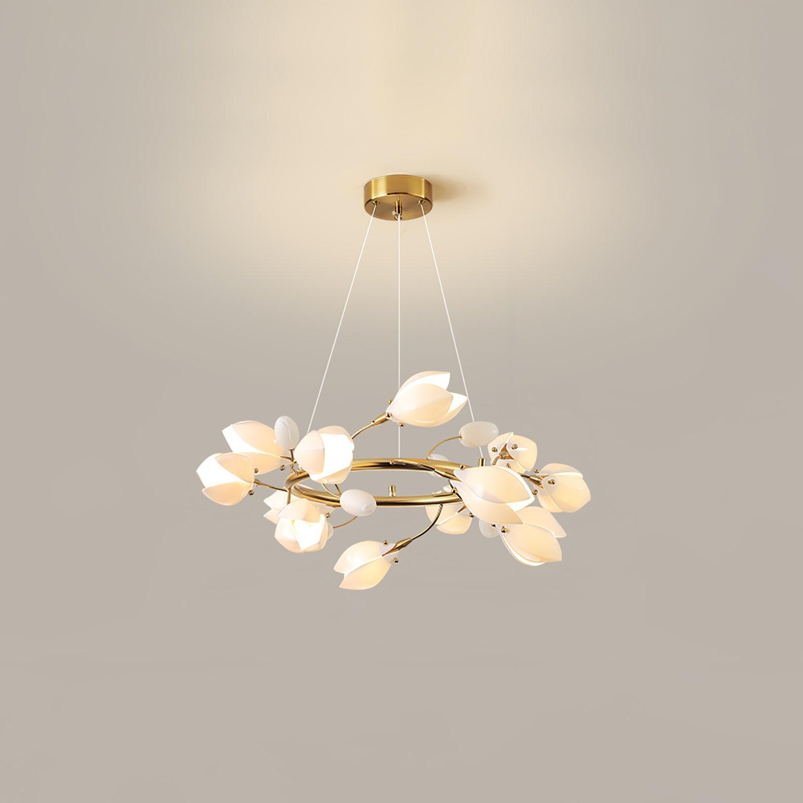 Porcelain Magnolia Chandelier - Letslighting