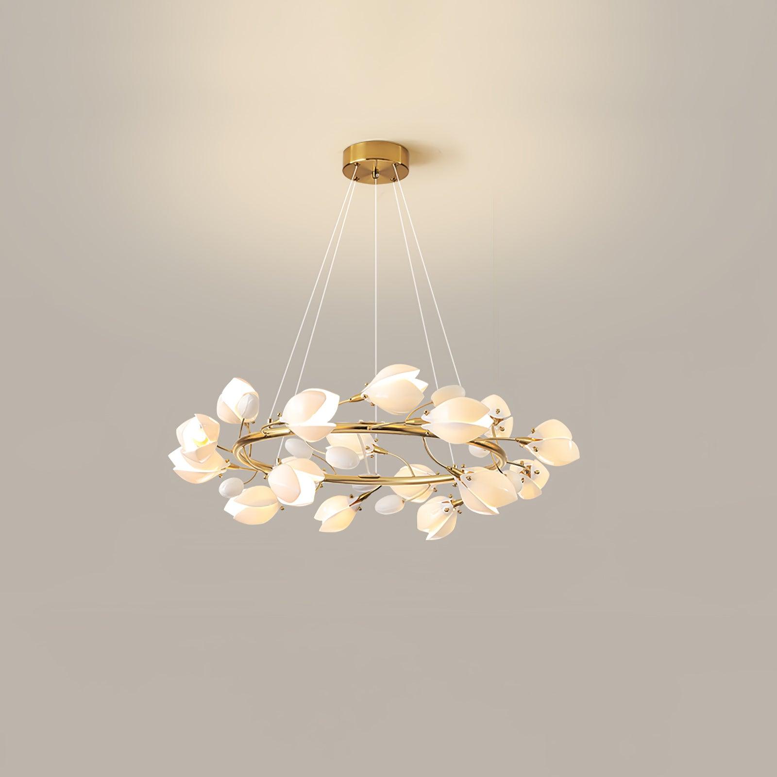 Porcelain Magnolia Chandelier - Letslighting