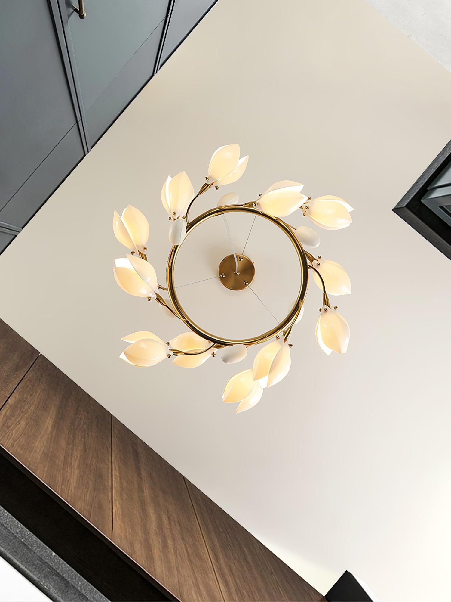 Porcelain Magnolia Chandelier - Letslighting