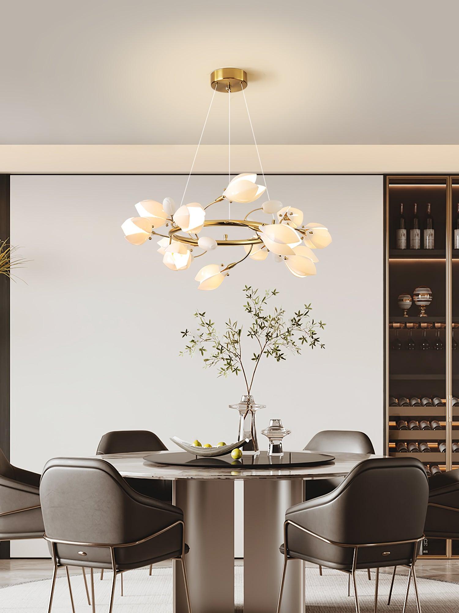 Porcelain Magnolia Chandelier - Letslighting