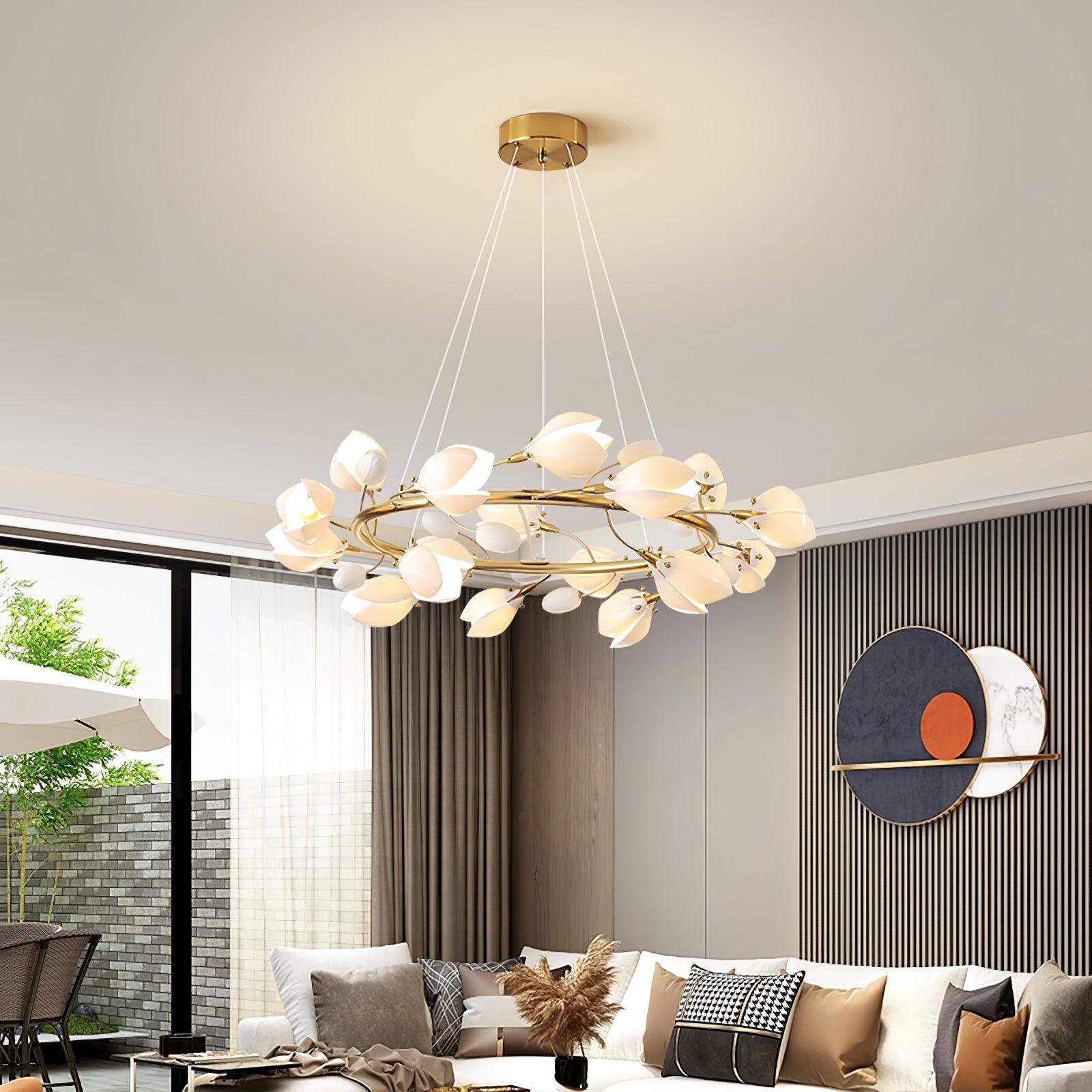 Porcelain Magnolia Chandelier - Letslighting