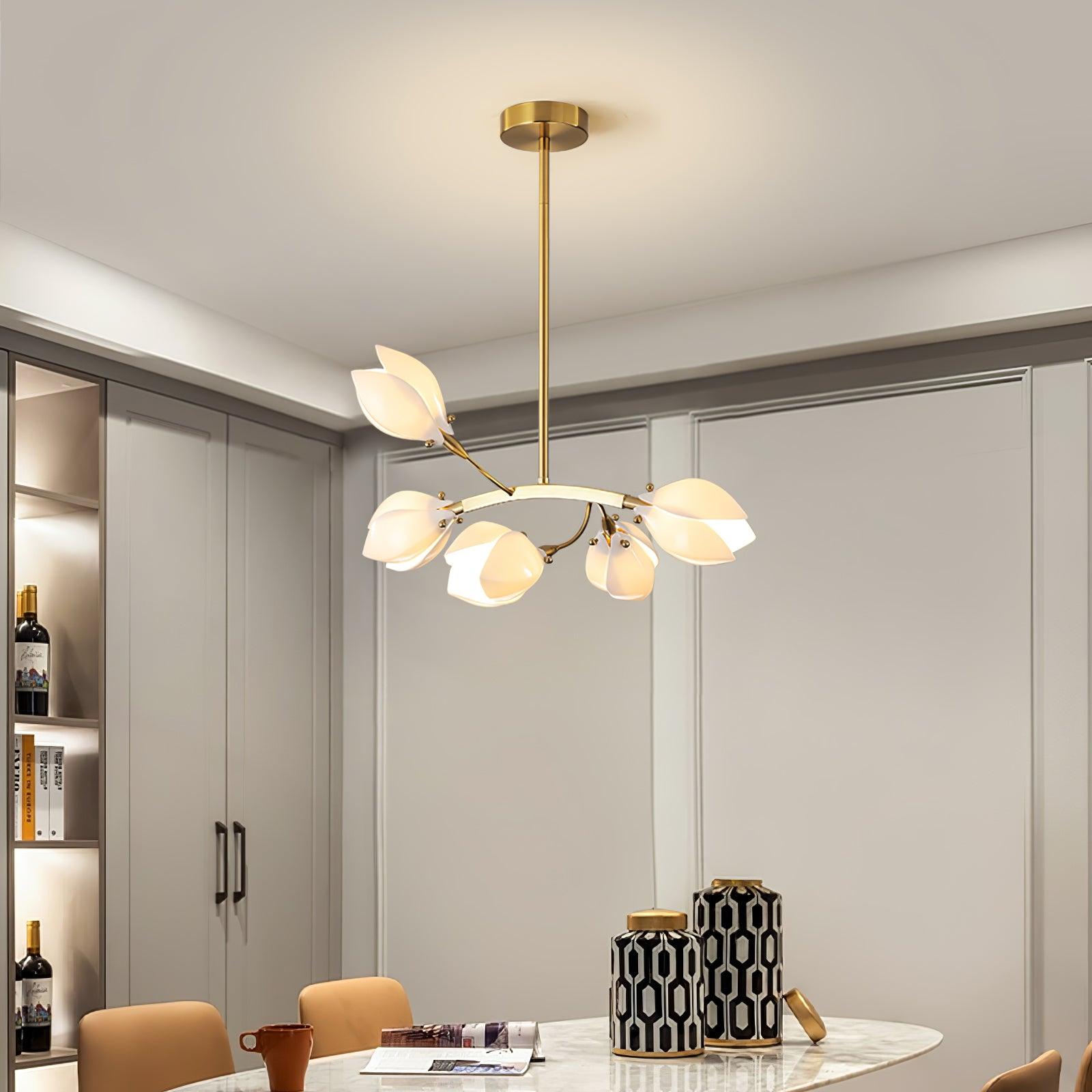 Porcelain Magnolia Chandelier - Letslighting