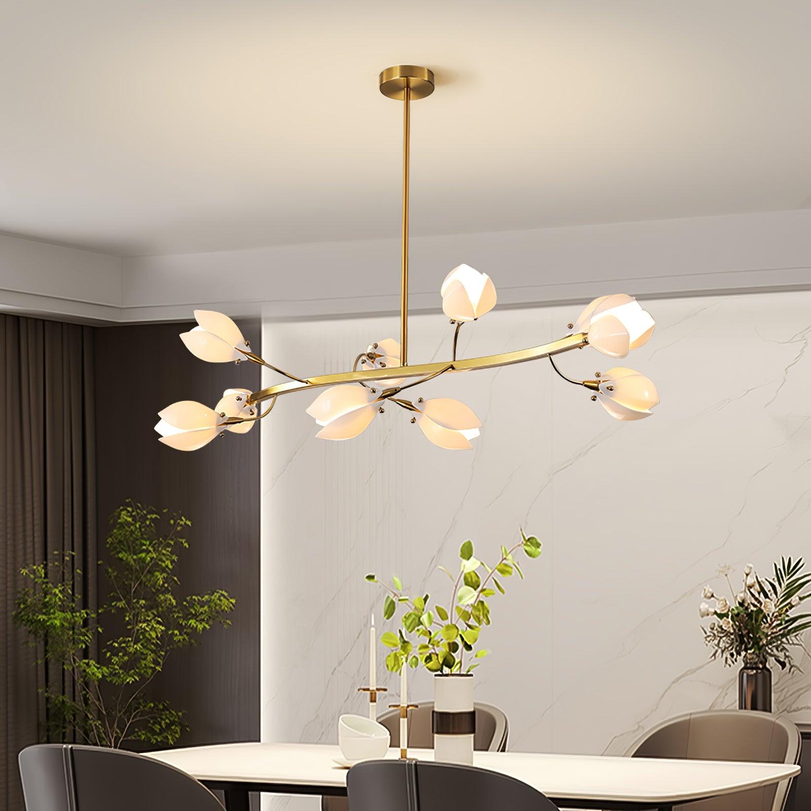 Porcelain Magnolia Chandelier - Letslighting